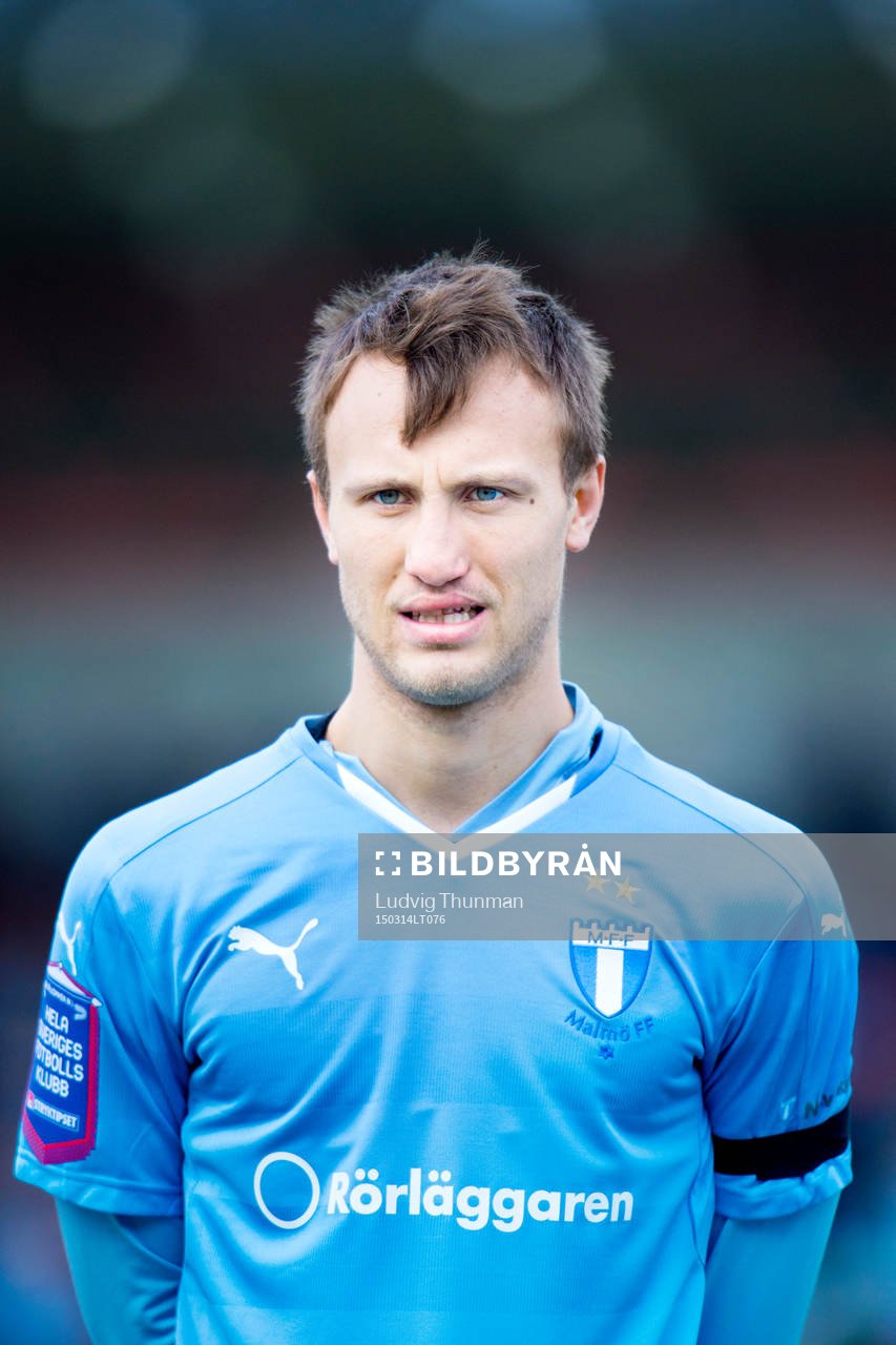 Malmö FFs Magnus Wolff Eikrem under fotbollsmatchen i Svenska Cupen mellan Malmö FF och Örebro den 14 mars 2015 i Malmö. 