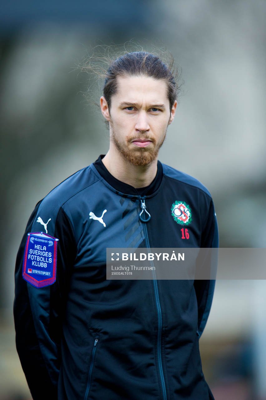 Örebros Daniel Nordmark under fotbollsmatchen i Svenska Cupen mellan Malmö FF och Örebro den 14 mars 2015 i Malmö. 