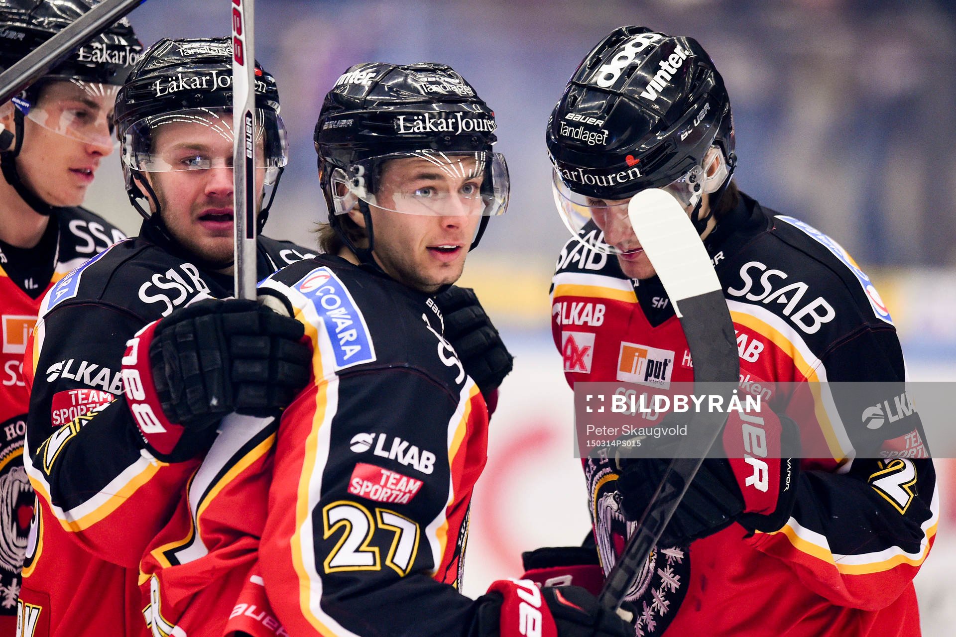 Luleås Daniel Zaar (m) jublar