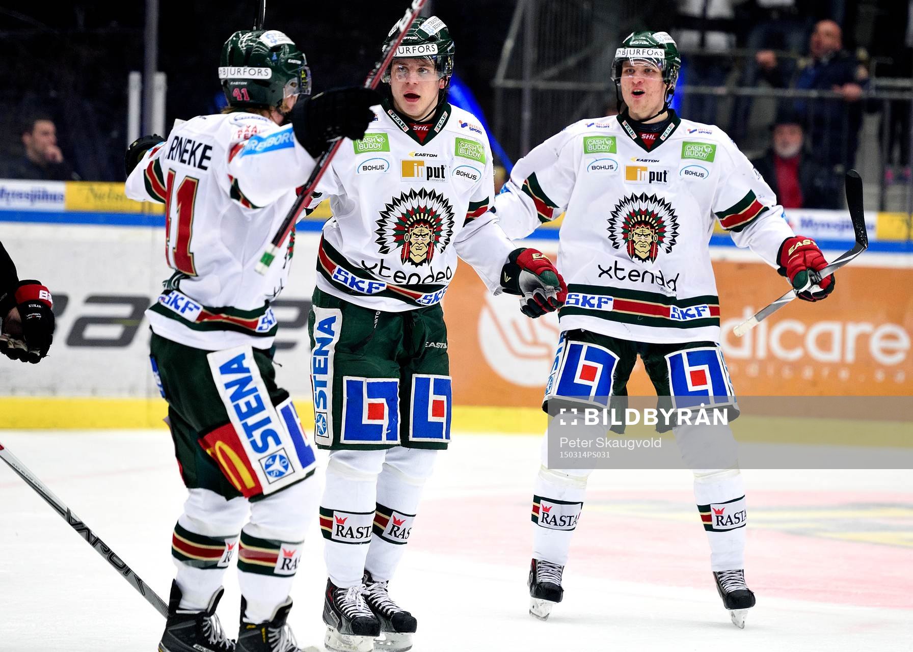 Frölundas Mattias Janmark(m) jublar