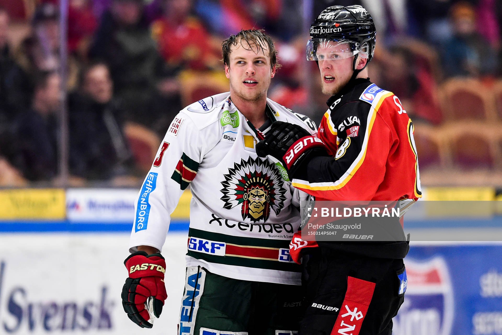 Frölundas Oliver Bohm och Luleås Per Savilahti-Nagander