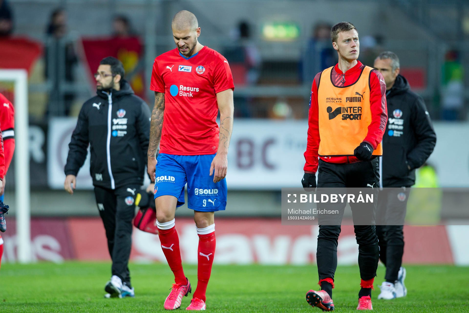 Helsingborgs Robin Simovic deppar