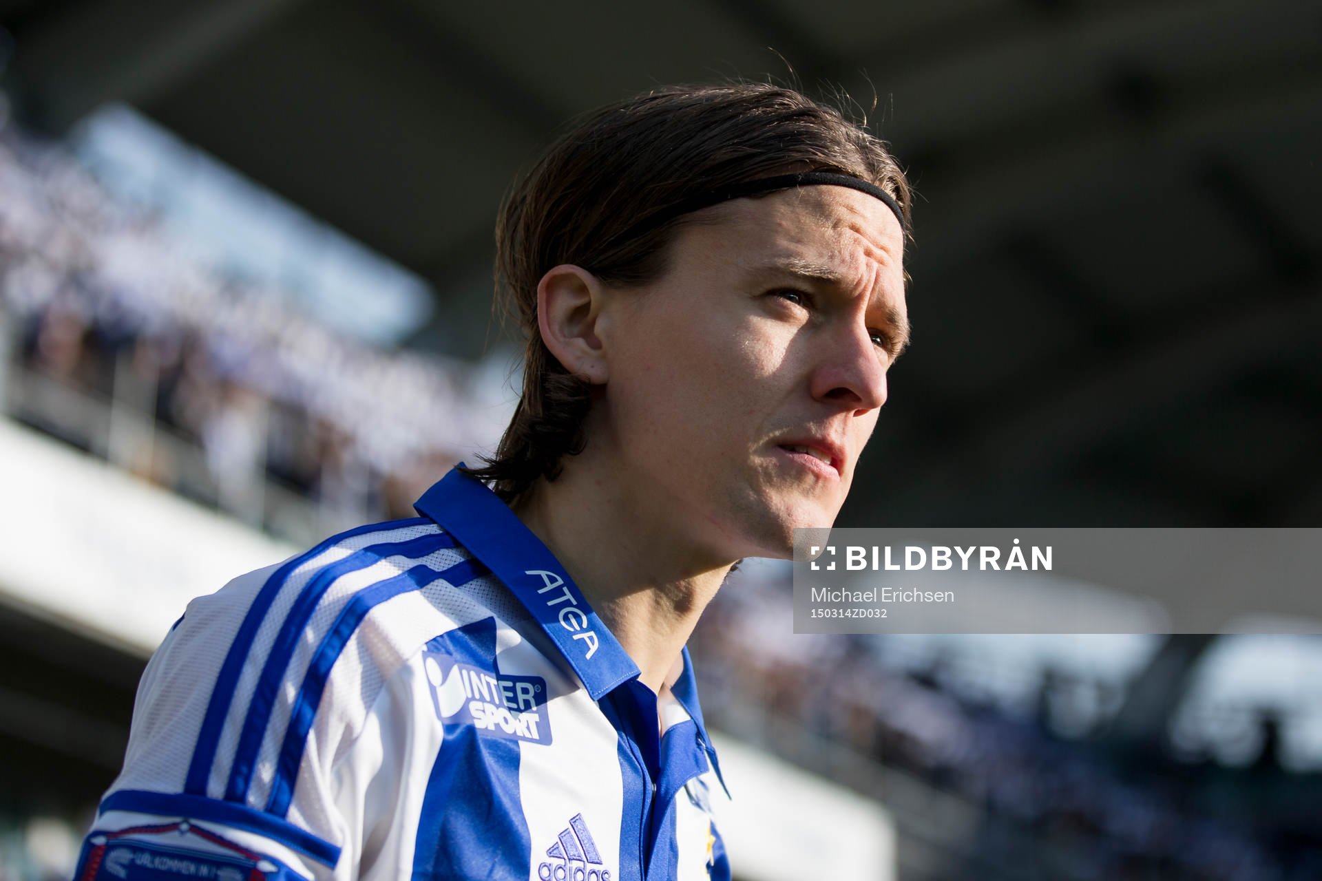 IFK Göteborgs Lasse Vibe på väg in till fotbollsmatchen