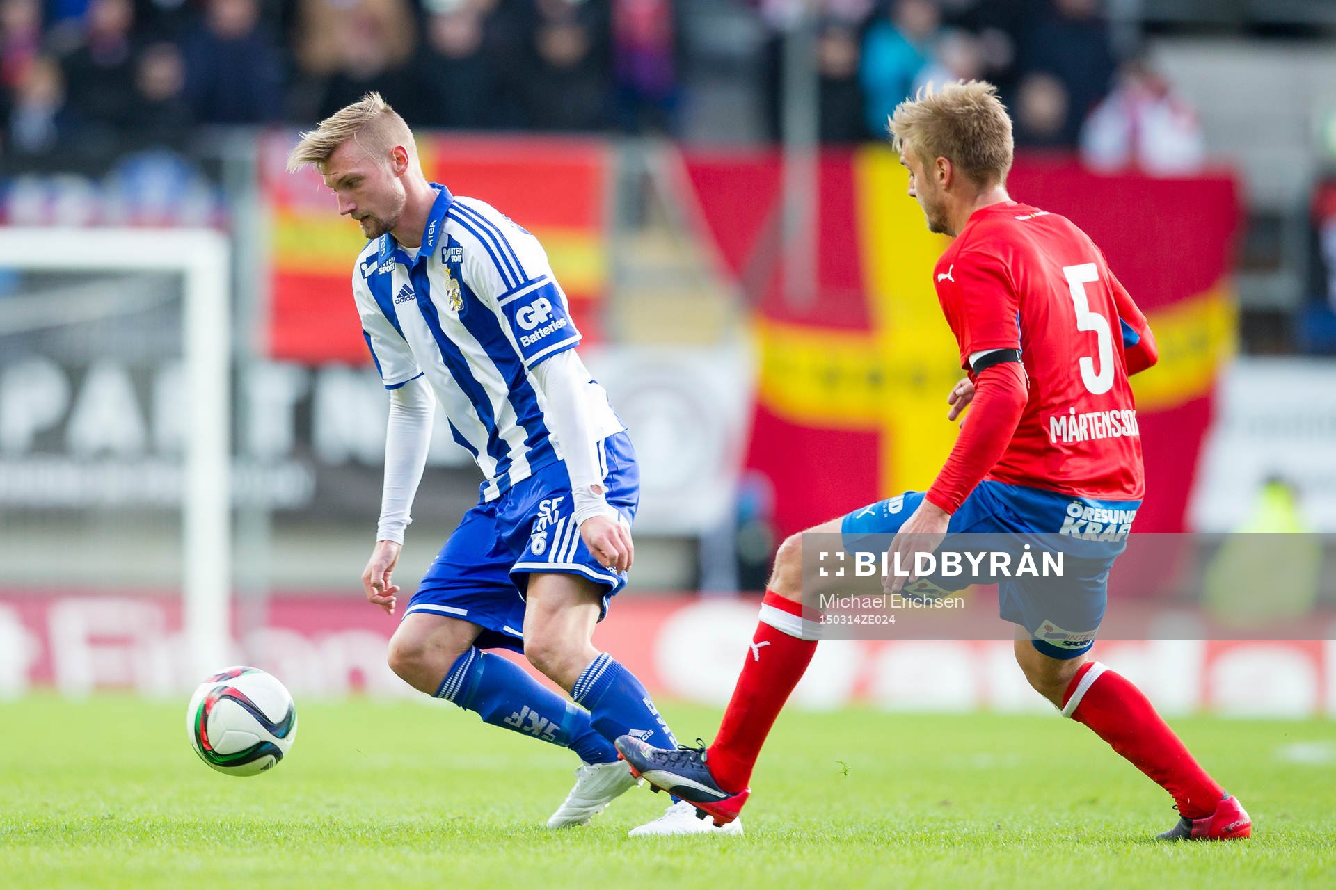 IFK Göteborgs Sebastian Eriksson mot Helsingborgs Johan