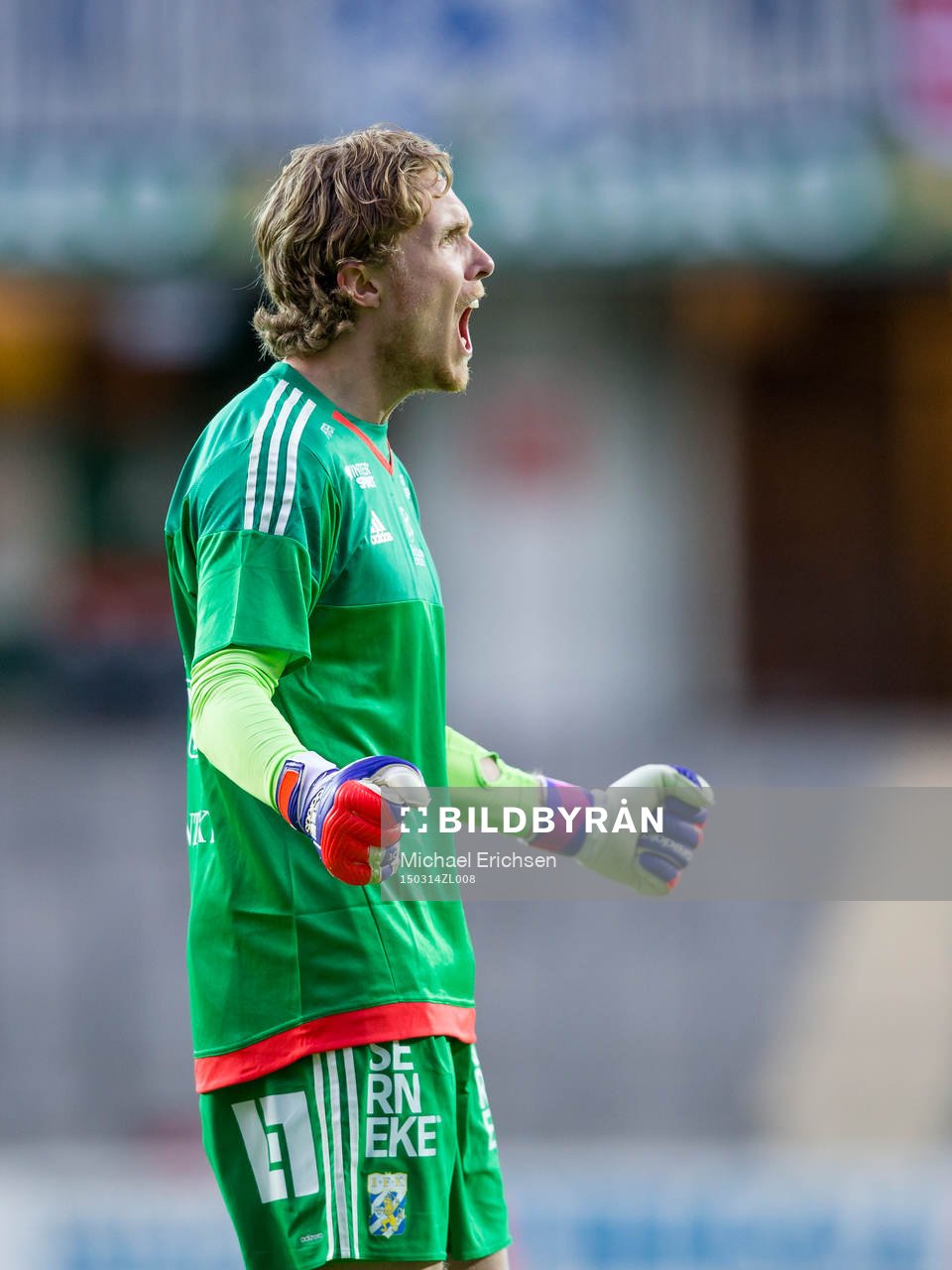 IFK Göteborgs målvakt Marcus Sandberg jublar