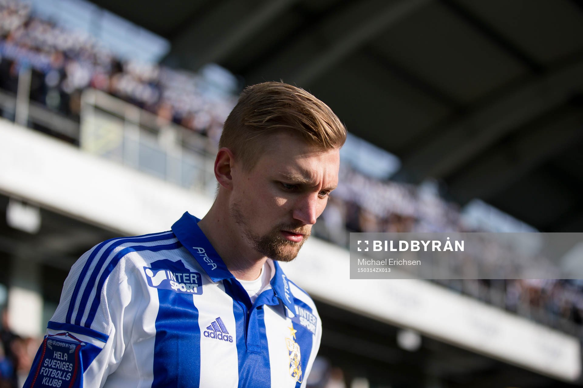 IFK Göteborgs Sebastian Eriksson på väg in till