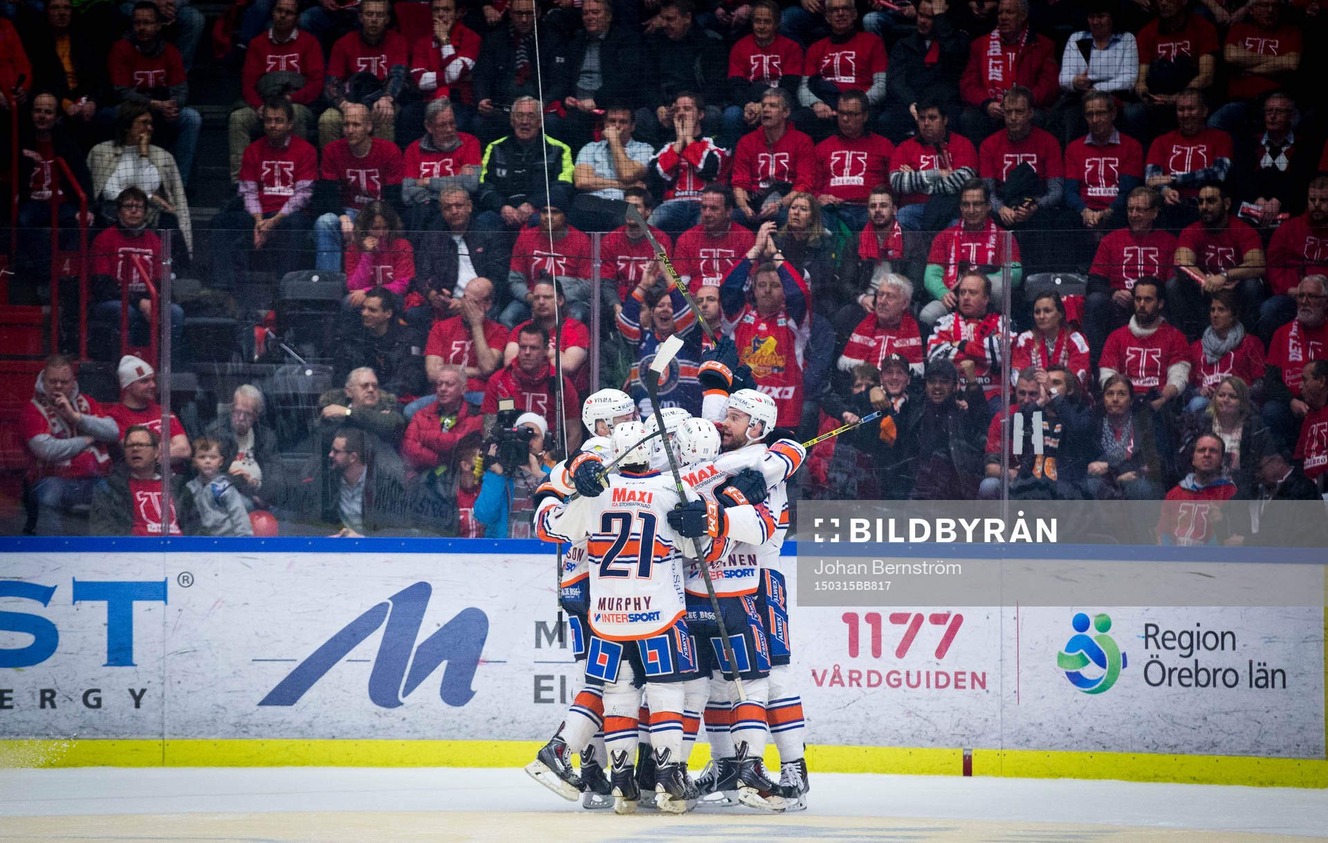 Växjös Robert Rosén gör 0-1 och jublar