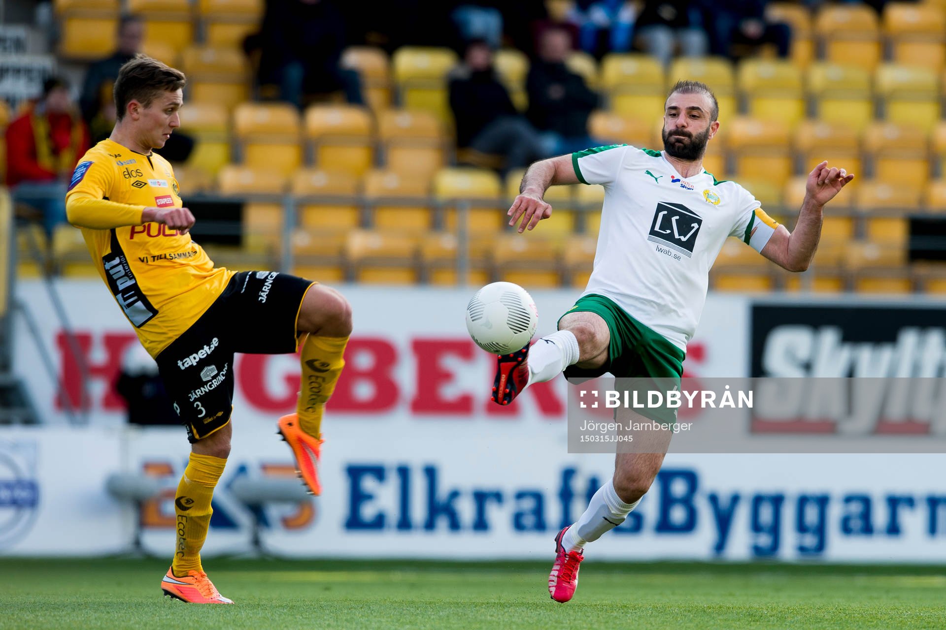 Hammarbys Kennedy Bakircioglu och Elfsborgs Adam Lundqvist
