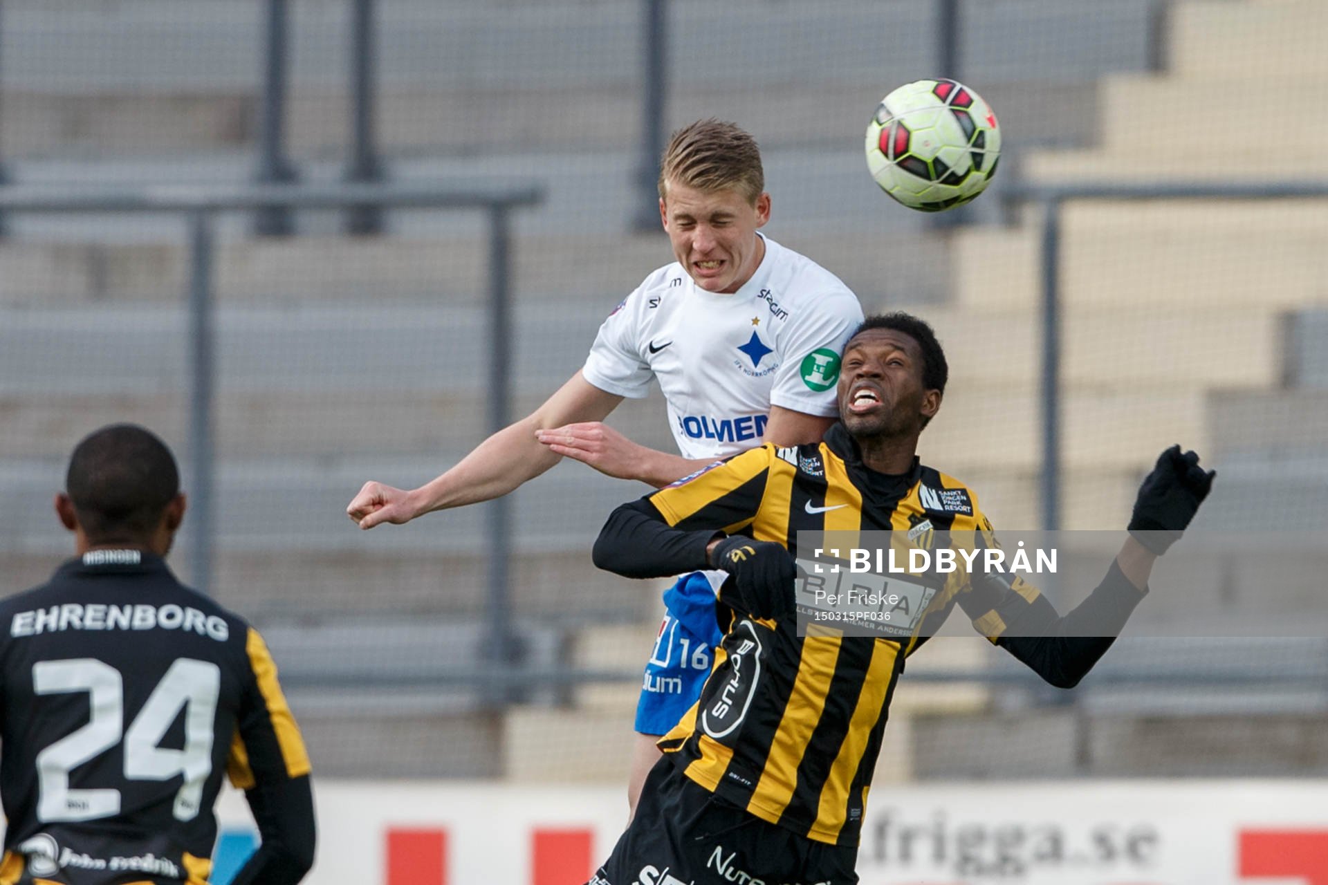 Norrköpings Joel Enarsson och Häckens Mohammed Abubakari