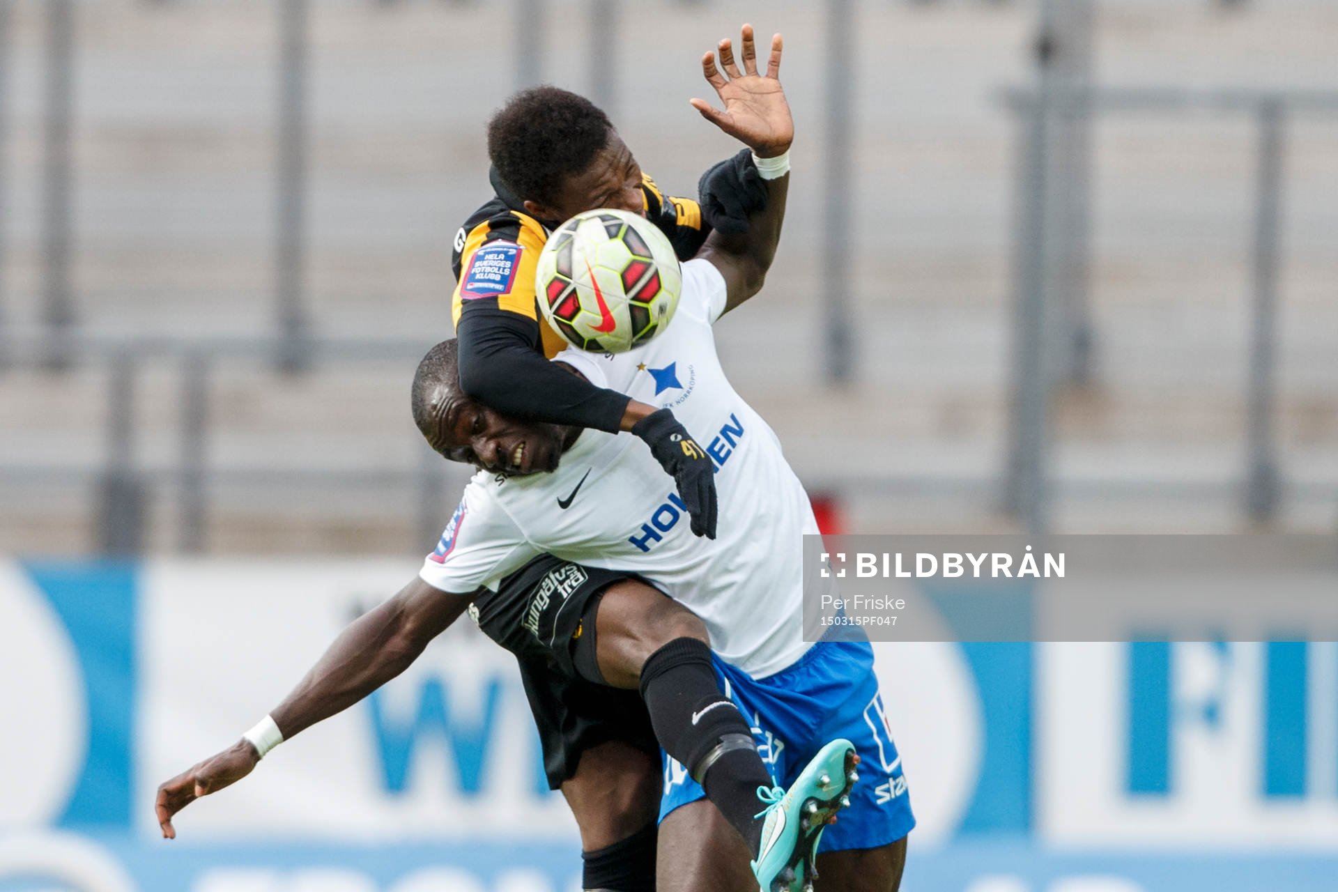 Norrköpings Alhaji Kamara och Häckens Mohammed Abubakari