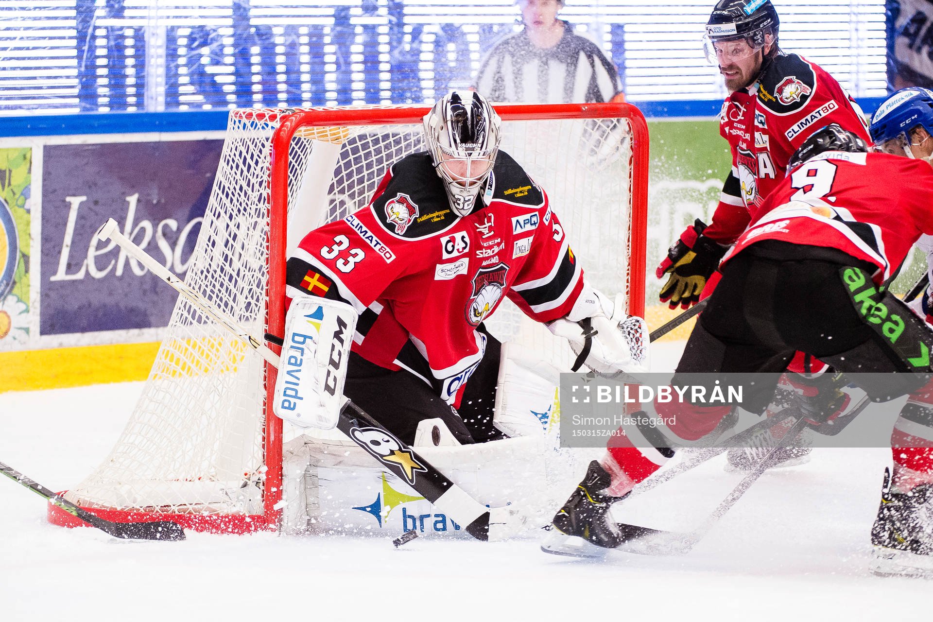 Malmö Redhawks målvakt Niko Hovinen