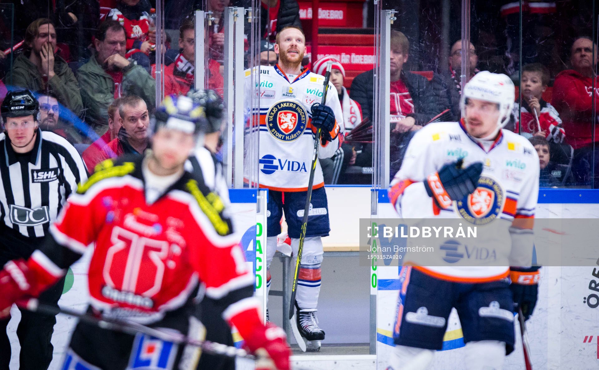 Växjös Liam Reddox deppar i utvisningsbåset