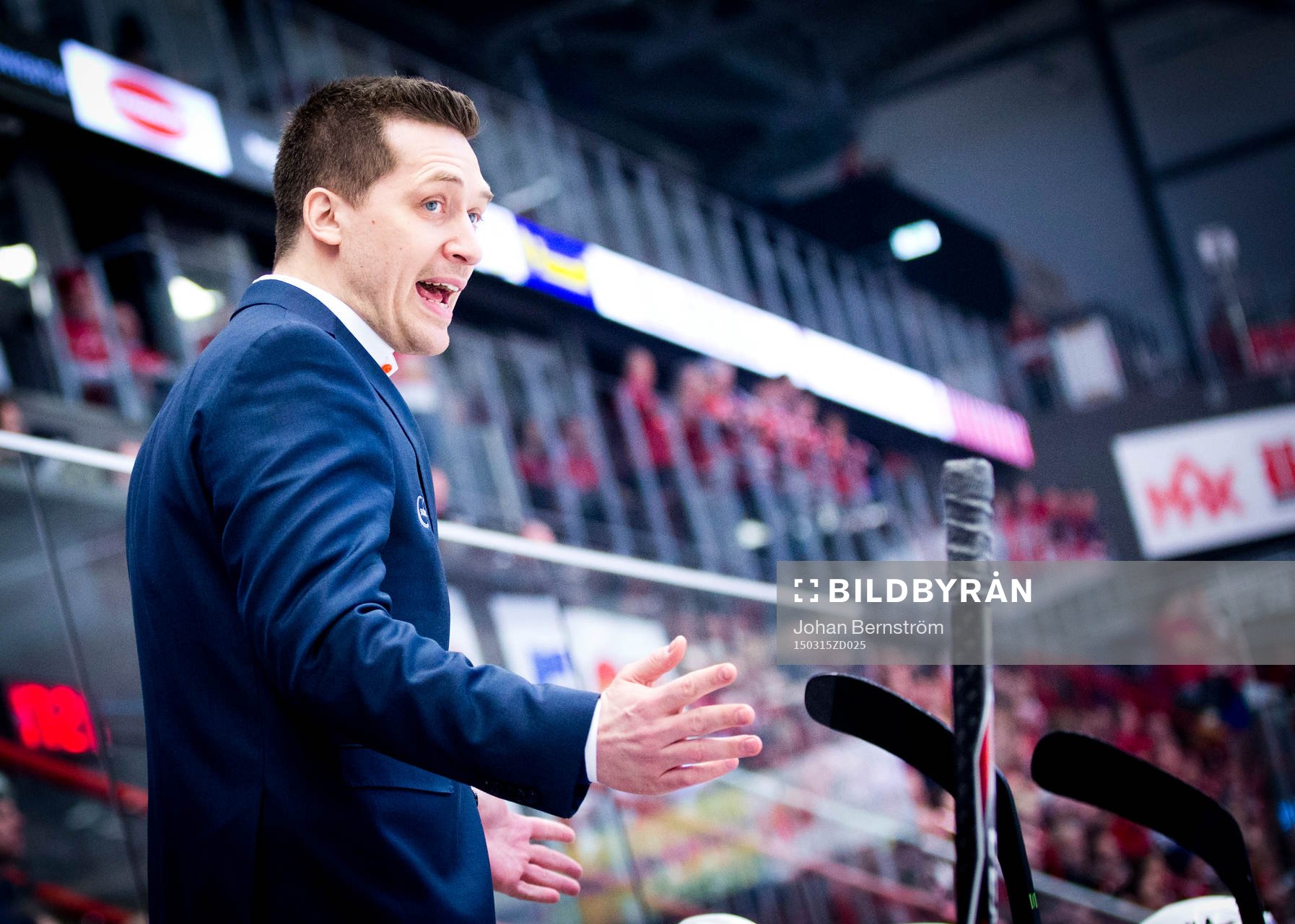 Växjös tränare Sam Hallam