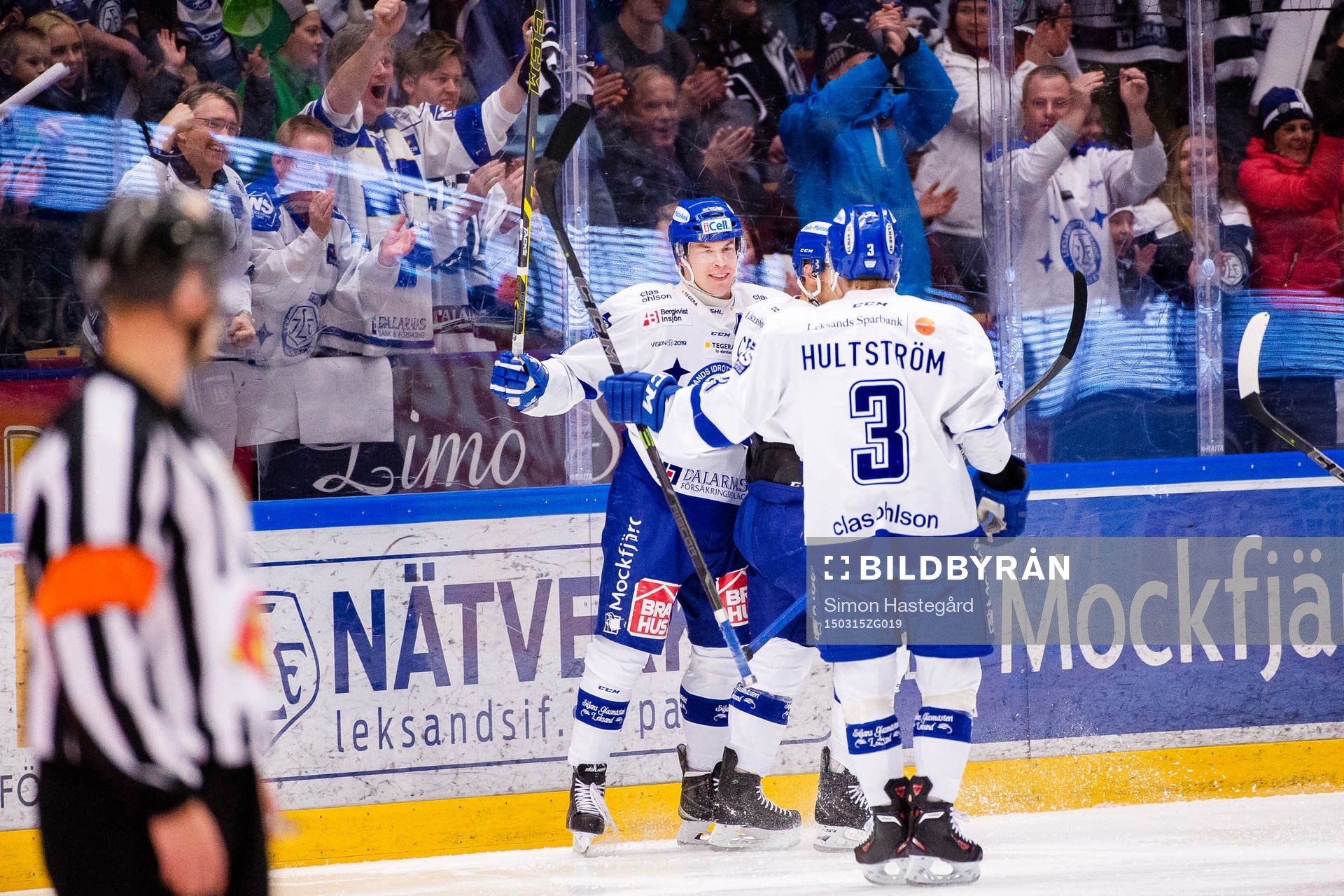 Leksands Tomi Sallinen jublar