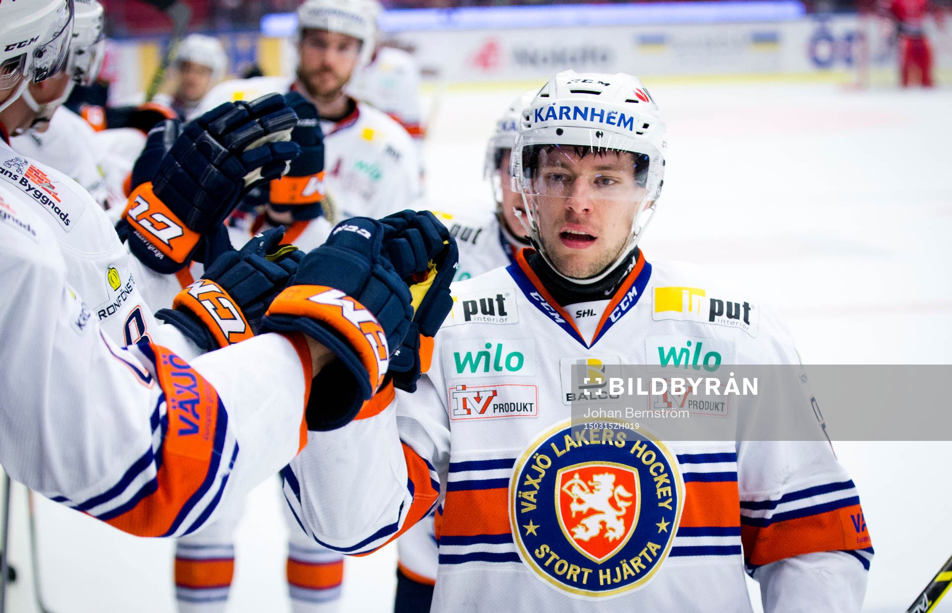 Växjös Robert Rosén gör 0-1 och jublar
