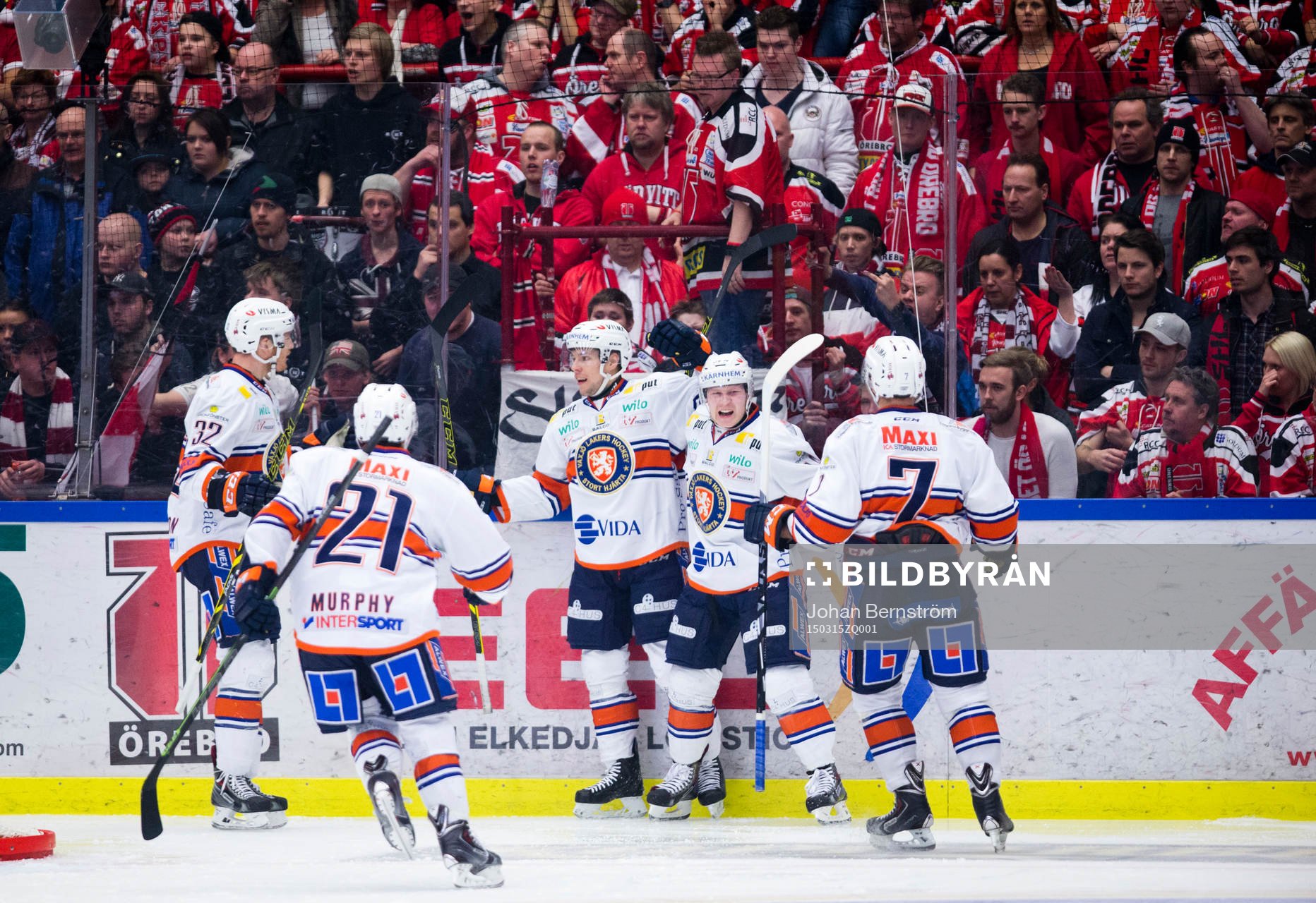 Växjös Robert Rosén gör 0-2 och jublar