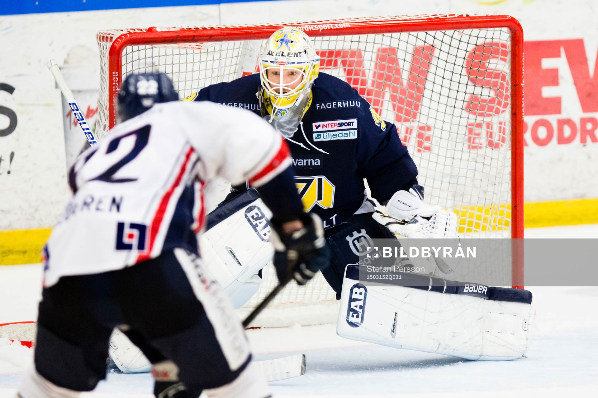 s målvakt Gustaf Wesslau i slutet av matchen
