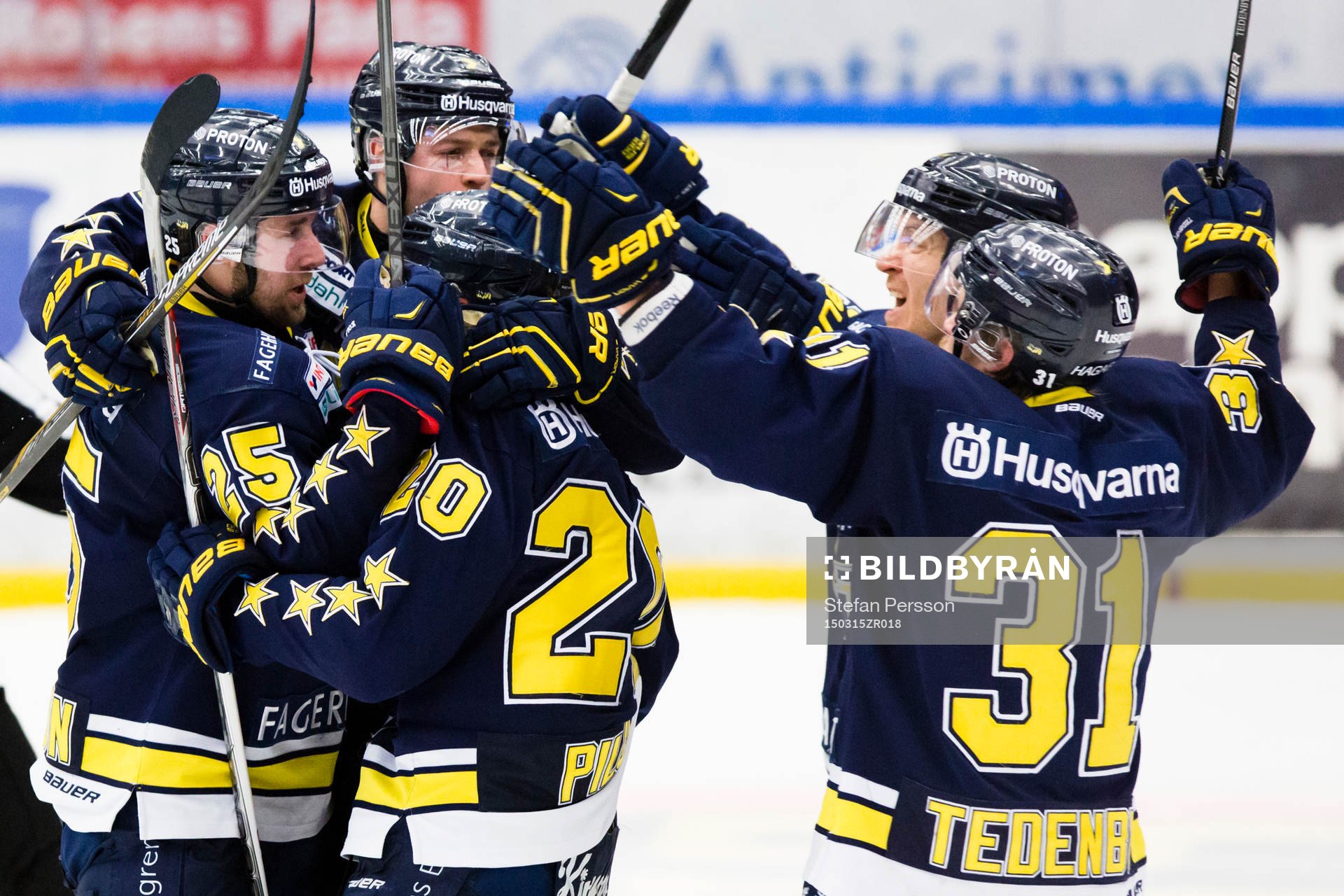 s Mattias Karlsson, Patrik Carlsson, Lawrence Pilut, Teemu