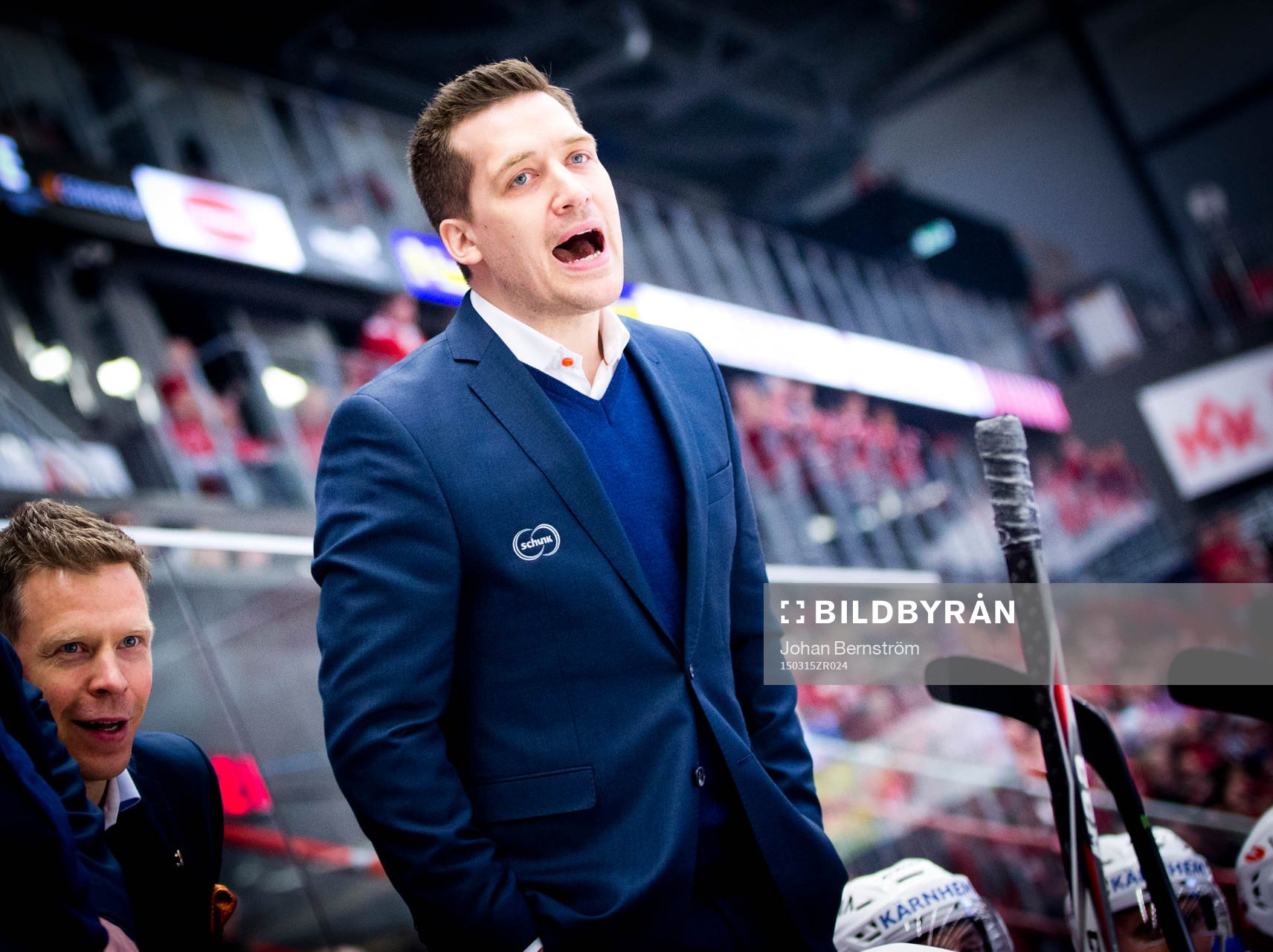 Växjös tränare Sam Hallam
