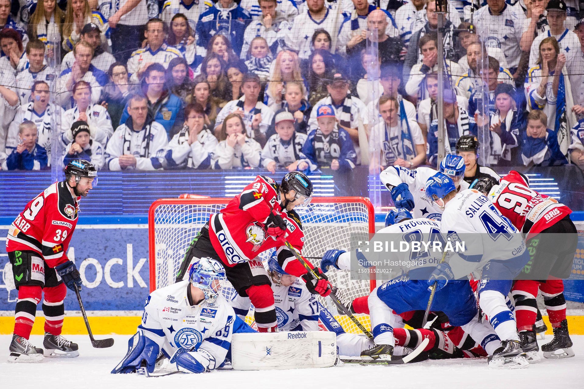Malmö Redhawks Björn Svensson gör mål, 2-1