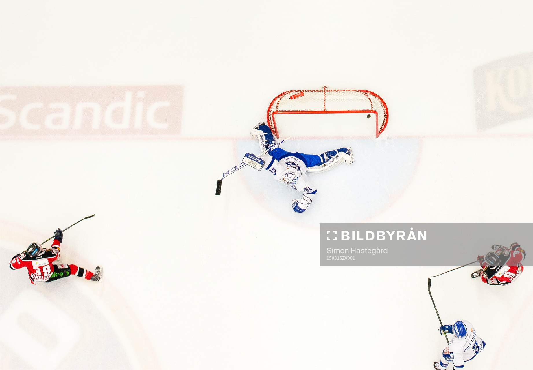 Malmö Redhawks Eric Himelfarb kvitterat till 2-2 bakom