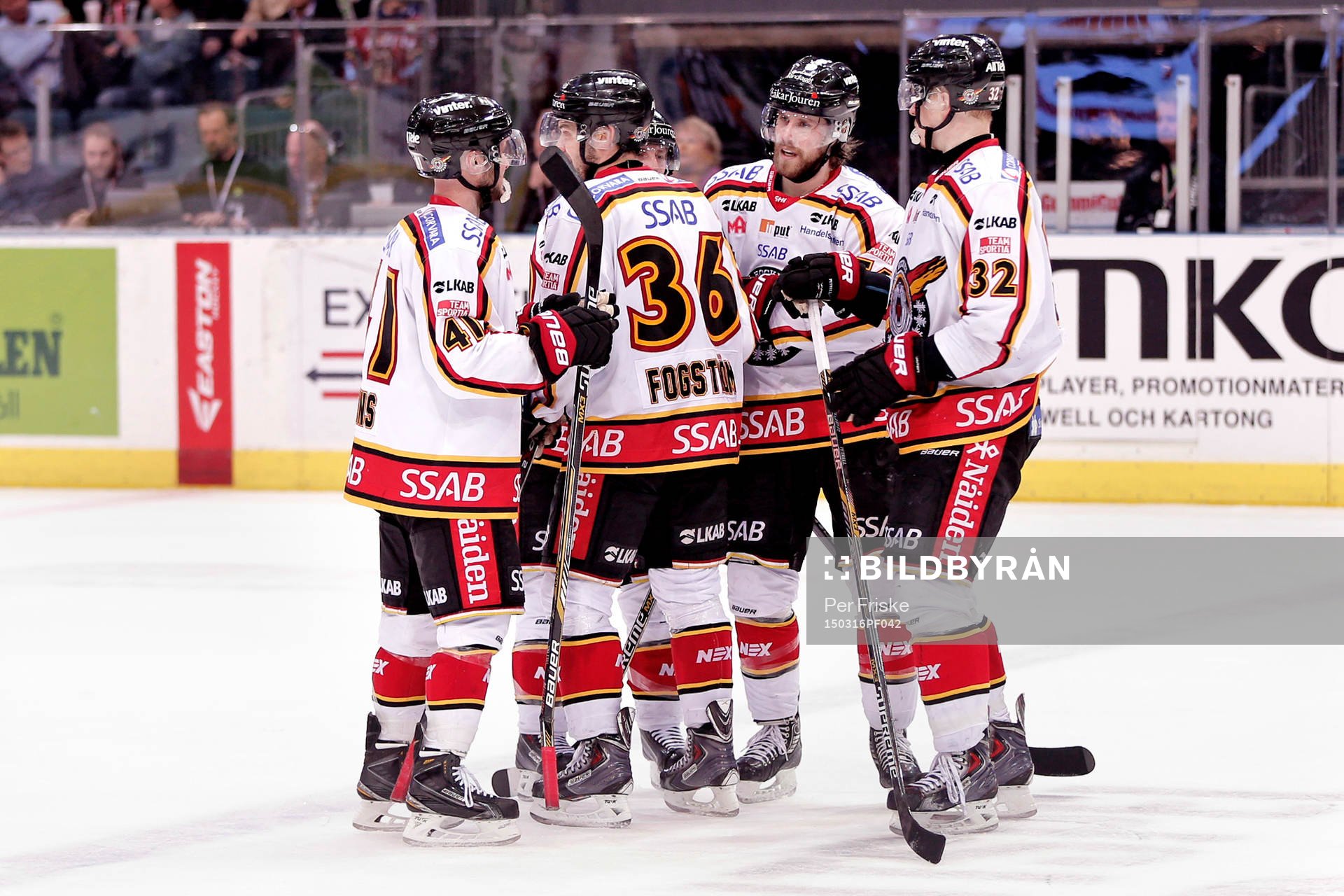 Luleås spelare jublar