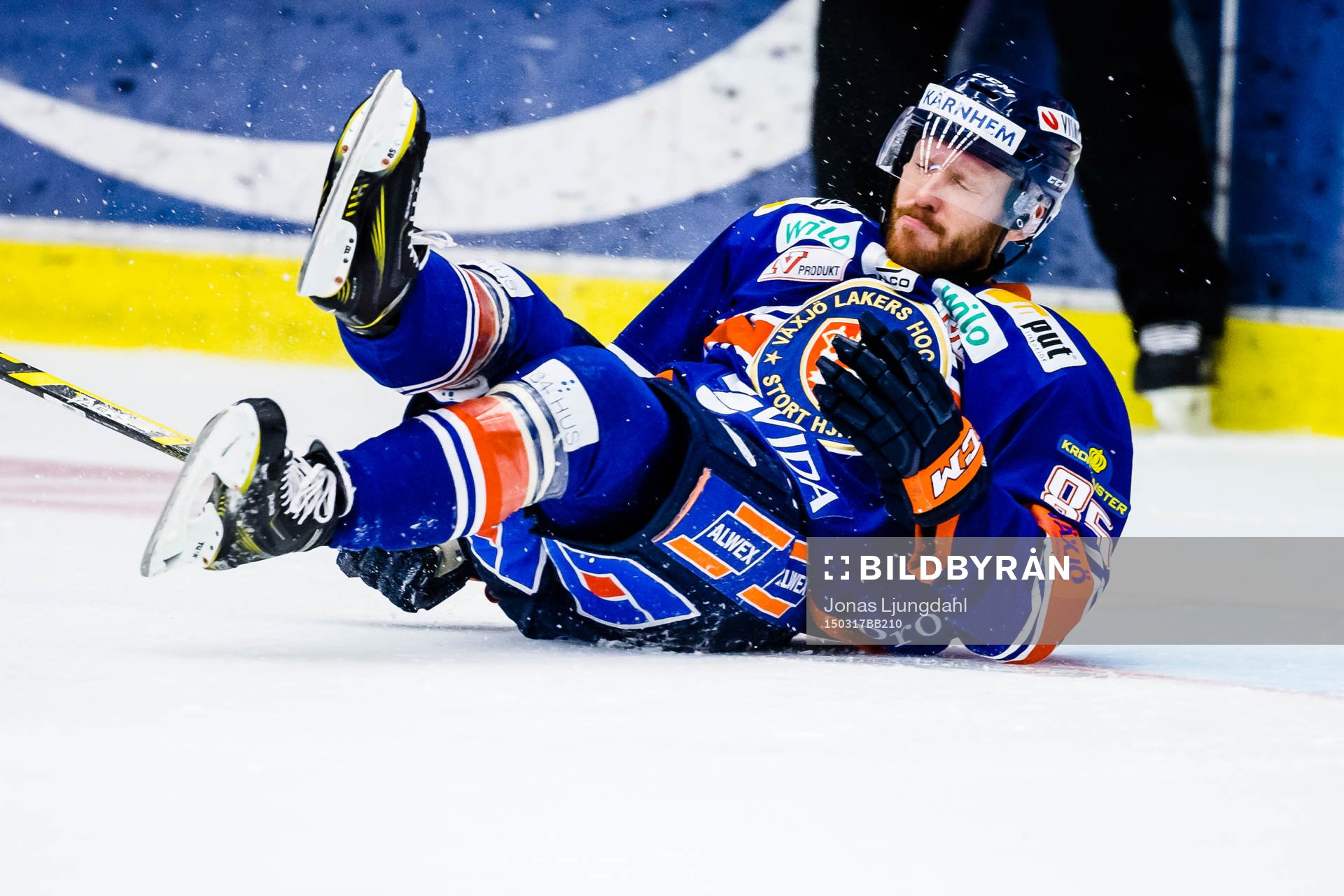 Växjös Liam Reddox faller