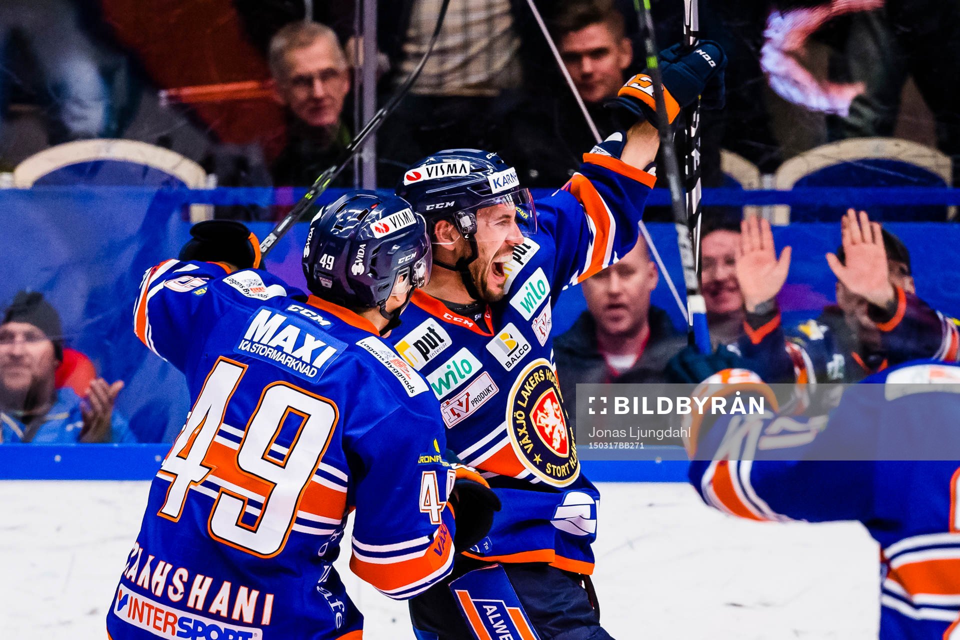 Växjös Jeff Tambellini firars av Rhett Rakhshani
