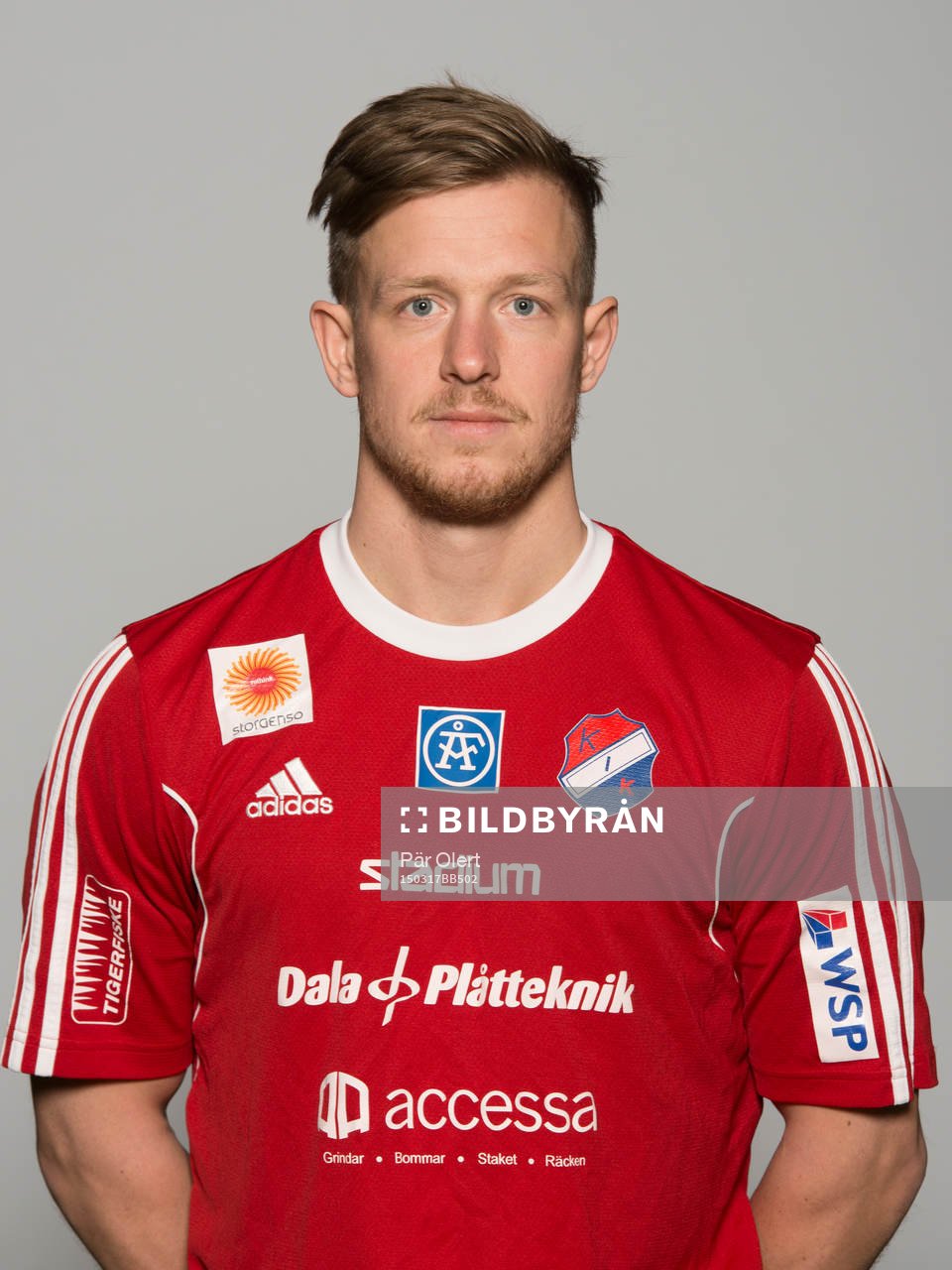 Christoffer Anderses poserar för ett porträtt den 17 mars 2015 i Borlänge.