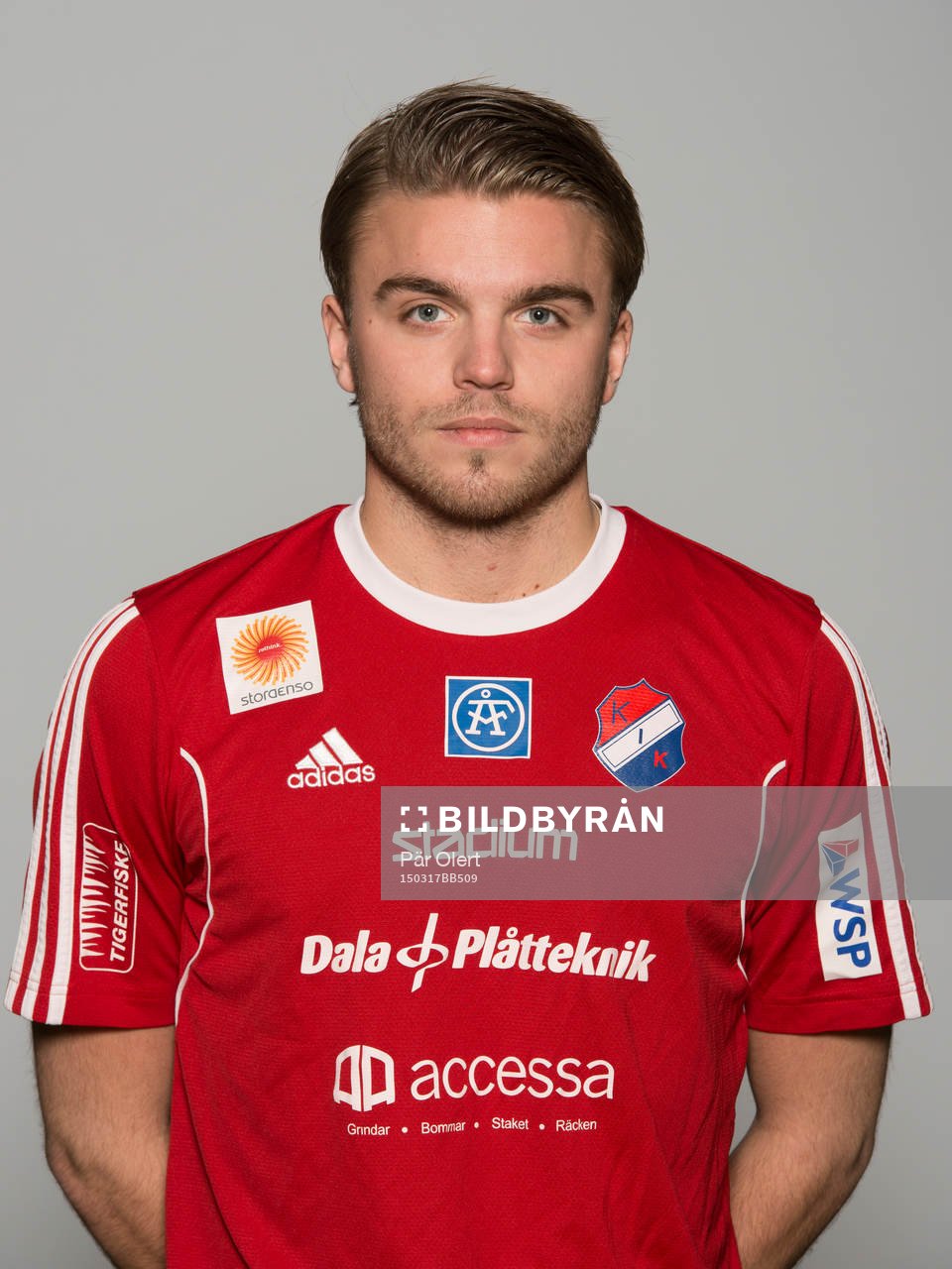 Oskar Grönberg poserar för ett porträtt den 17 mars 2015 i Borlänge.