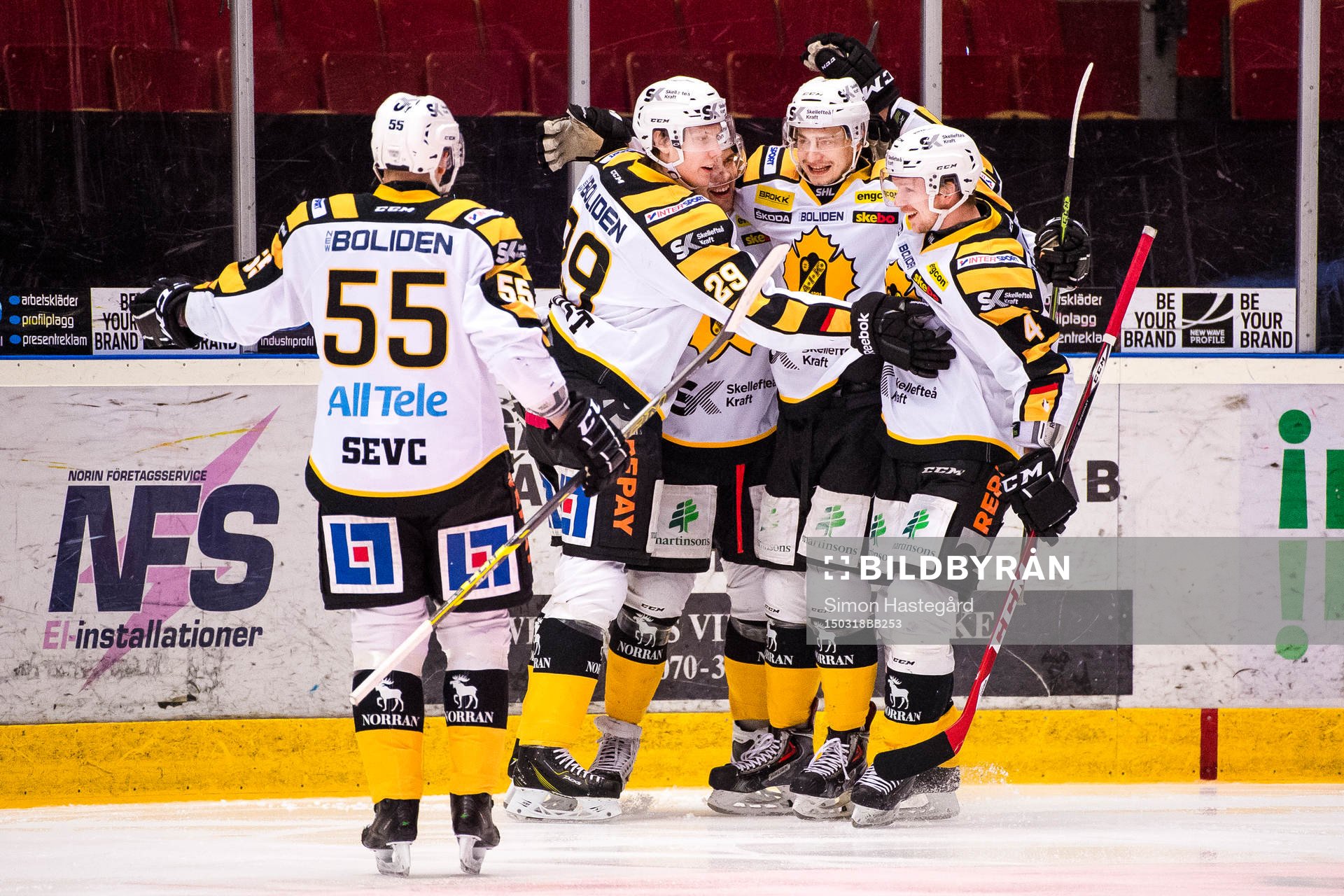Skellefteås Oskar Sundqvist, Axel Holmström , Kirill
