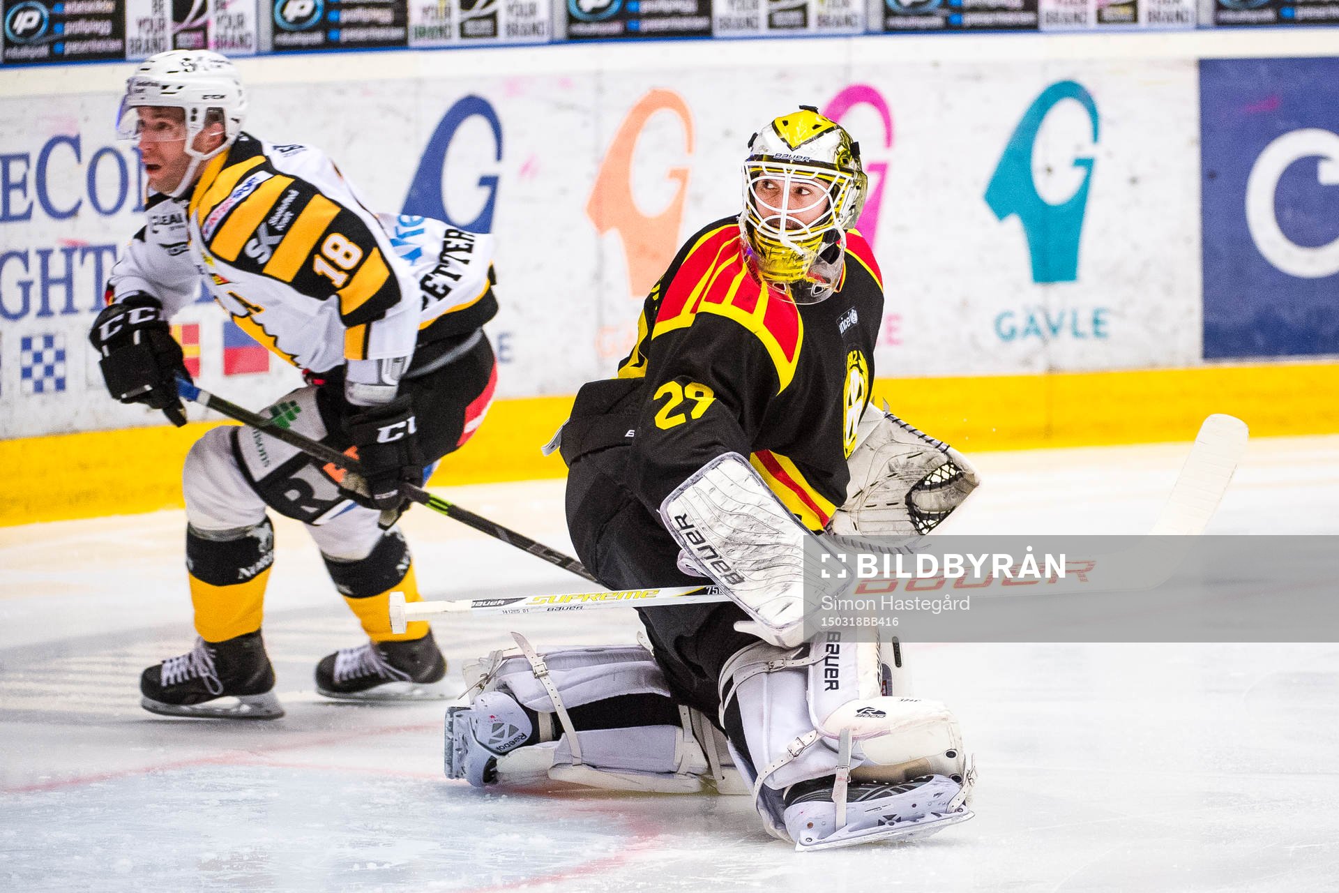 Brynäs målvakt Bernhard Starkbaum
