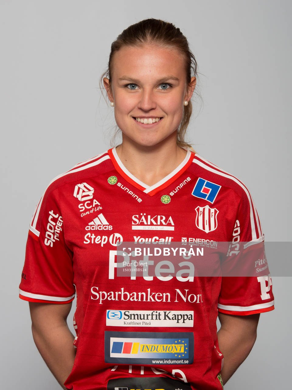 Elin Bergkvist poserar för ett porträtt den 18 mars 2015 i Piteå.