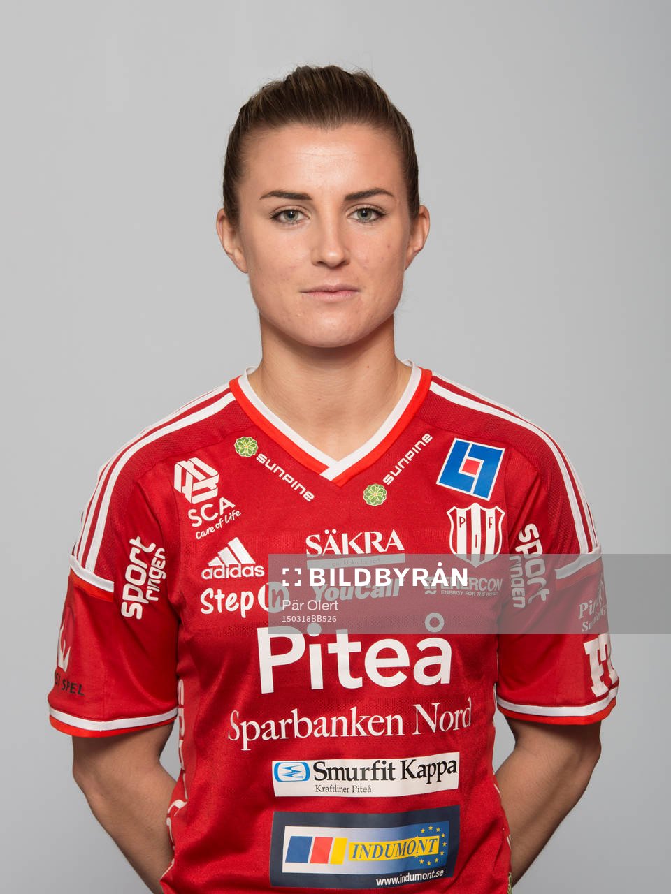 Emelie Lövgren poserar för ett porträtt den 18 mars 2015 i Piteå.