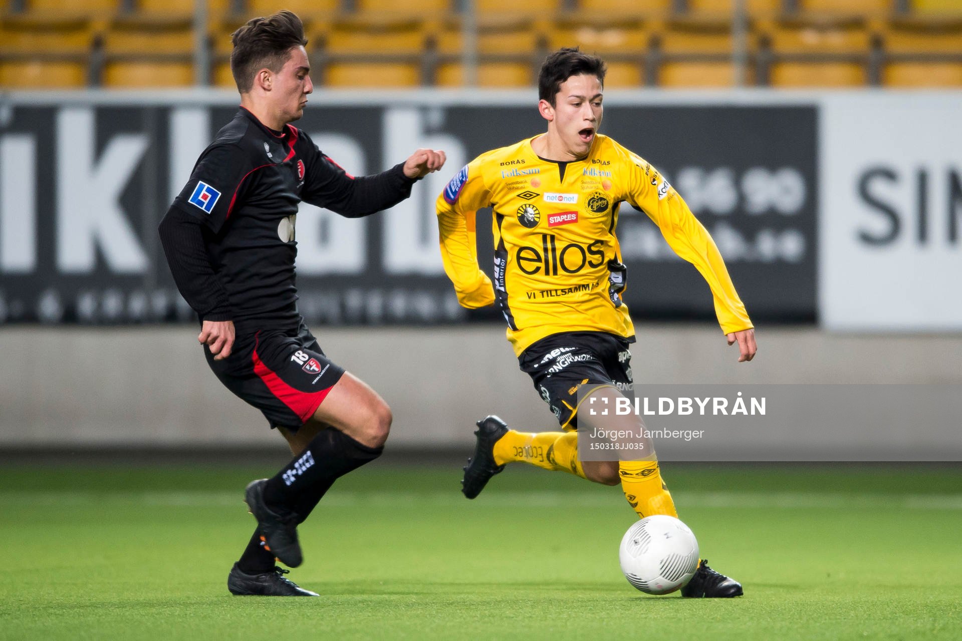 Elfsborgs Sebastian Loyola Nydén och Trollhättans Engjell