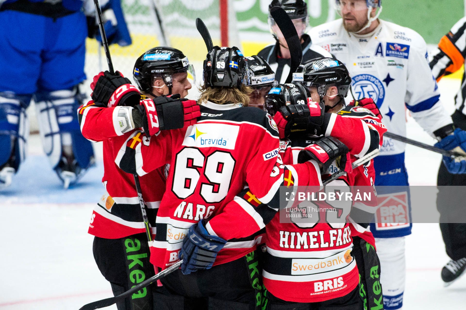 Malmö Redhawks firar 1-0