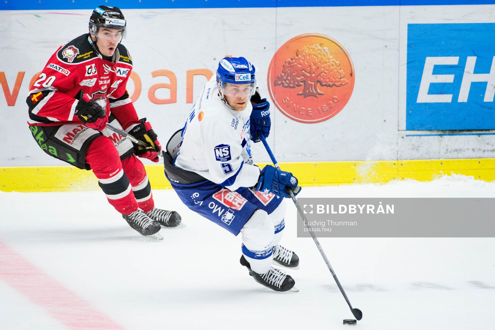 Malmö Redhawks Henrik Hetta jagar Leksands Patrick Cehlin