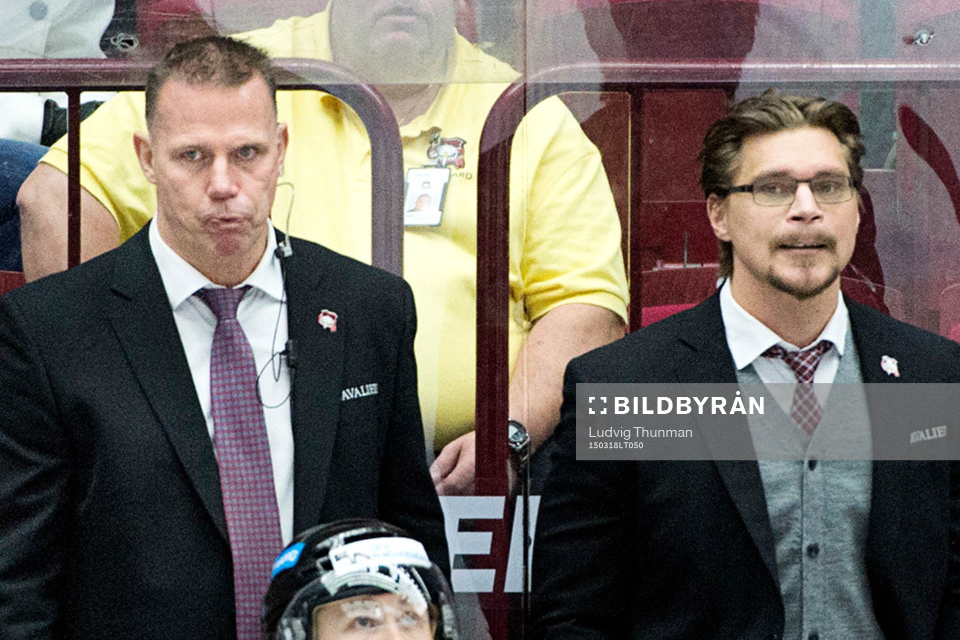Malmö Redhawks tränare Mats Lusth och assisterande