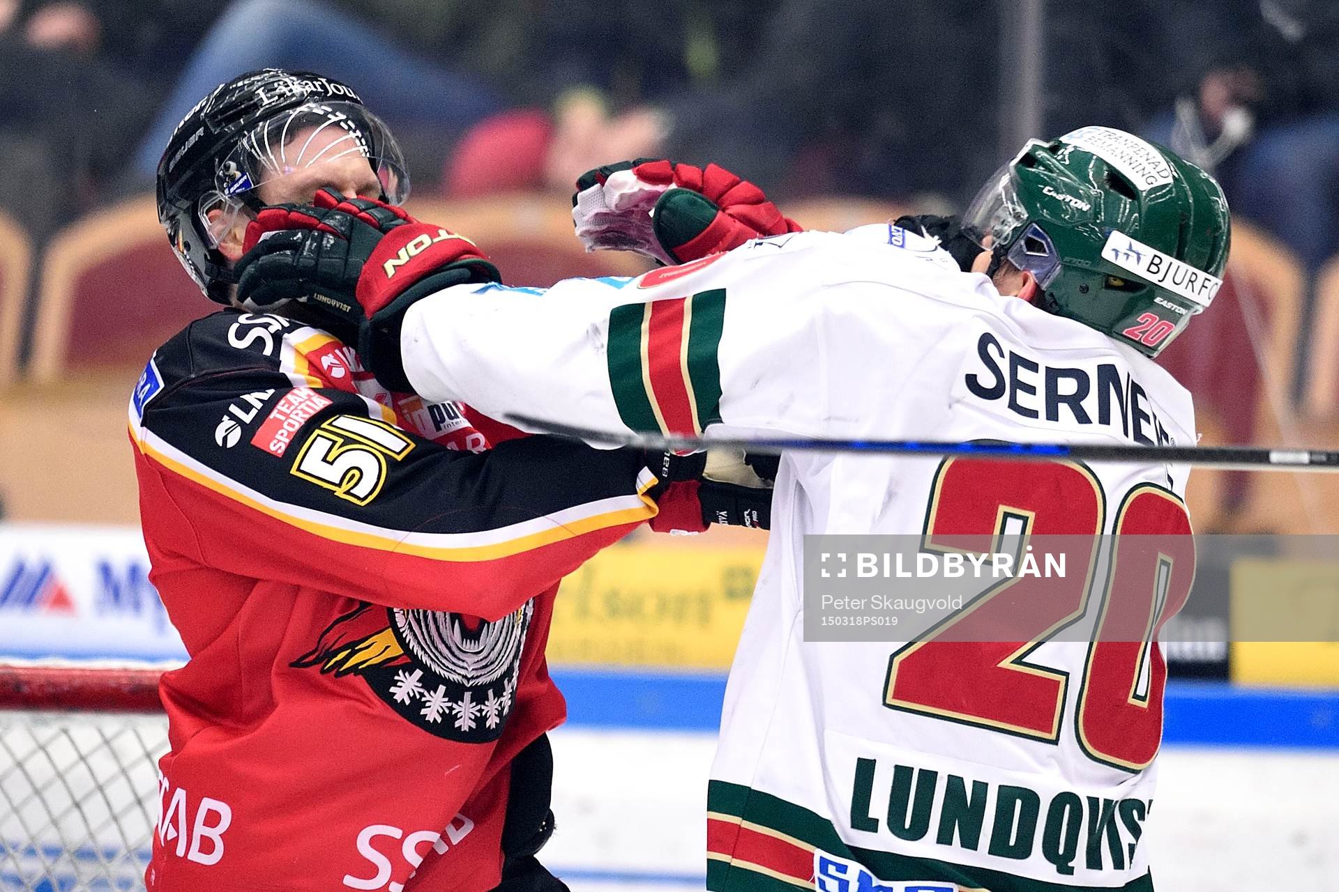 Luleås Kristian Näkyvä i bråk med Frölundas Joel
