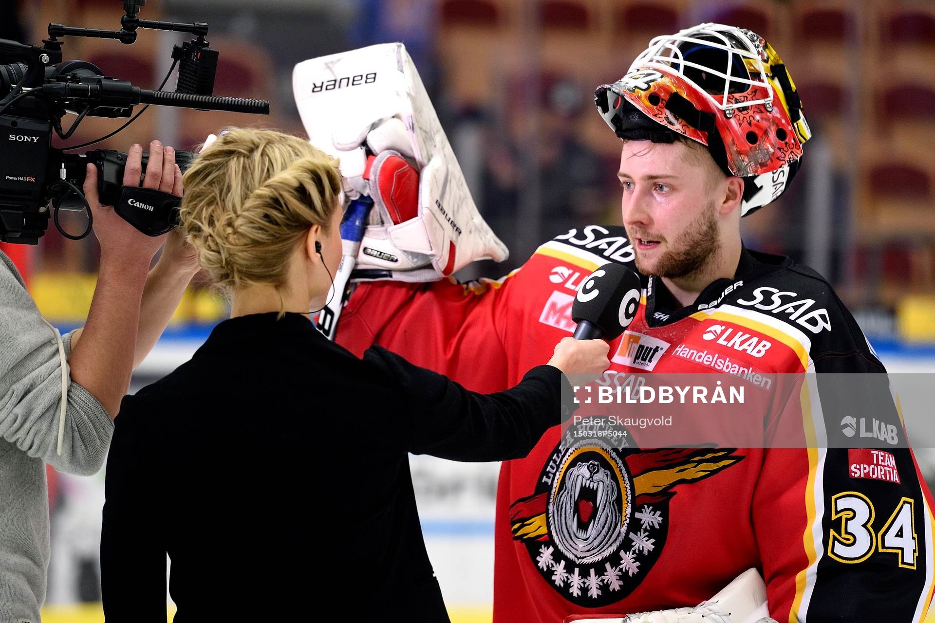 Luleås målvakt Joel Lassinantti