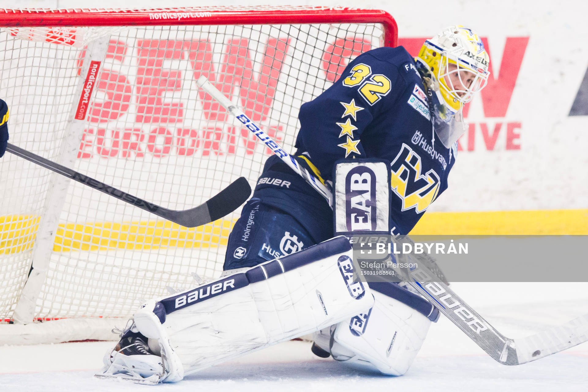 s målvakt Gustaf Wesslau släpper in 0-1
