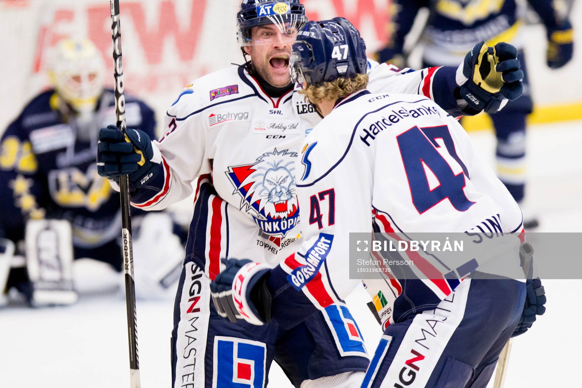 s målvakt Gustaf Wesslau deppae och Linköpings Kent