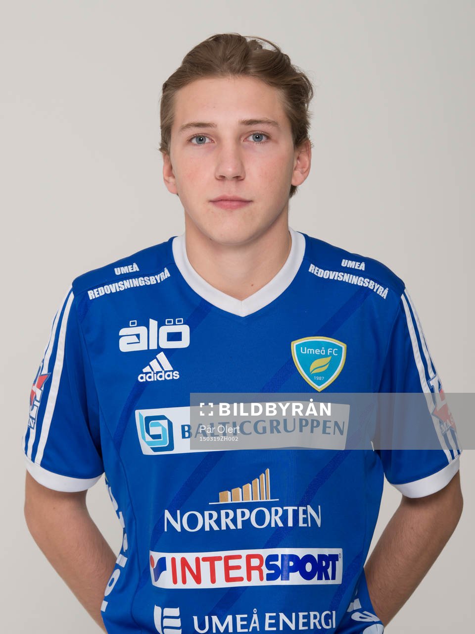 Pontus Bergström poserar för ett porträtt den 19 mars 2015 i Umeå