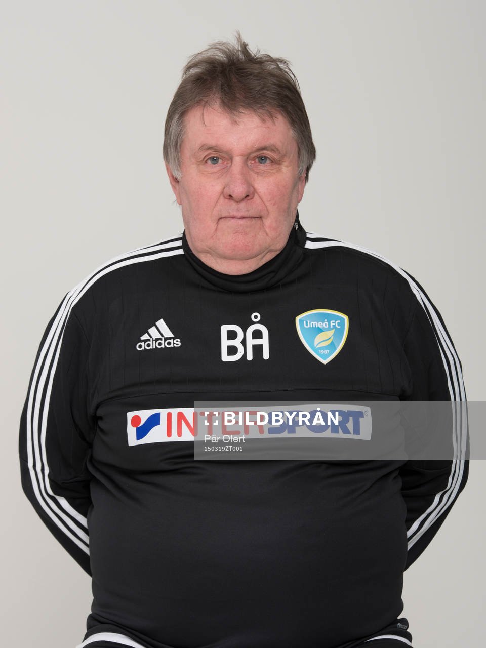 Björn-Åke Lingesten poserar för ett porträtt den 19 mars 2015 i Umeå