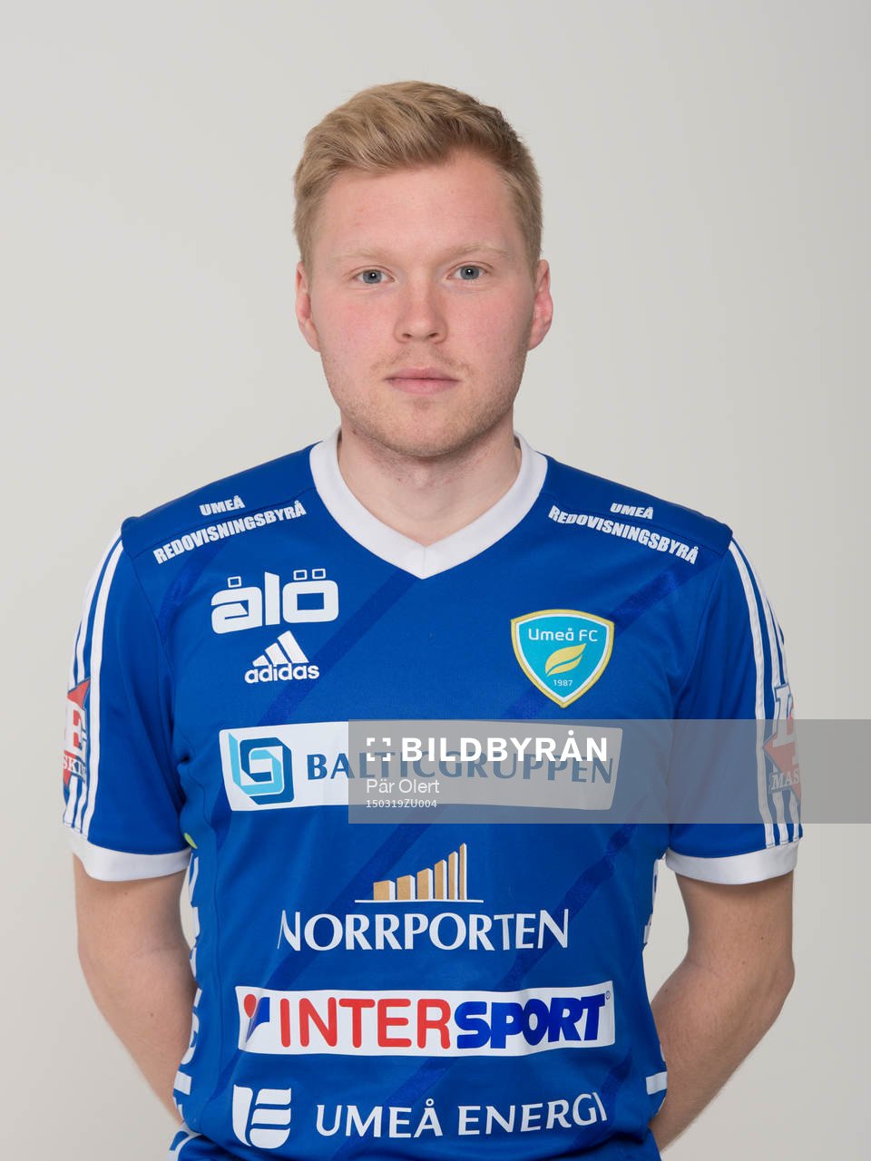 Fredrik Wennebro poserar för ett porträtt den 19 mars 2015 i Umeå