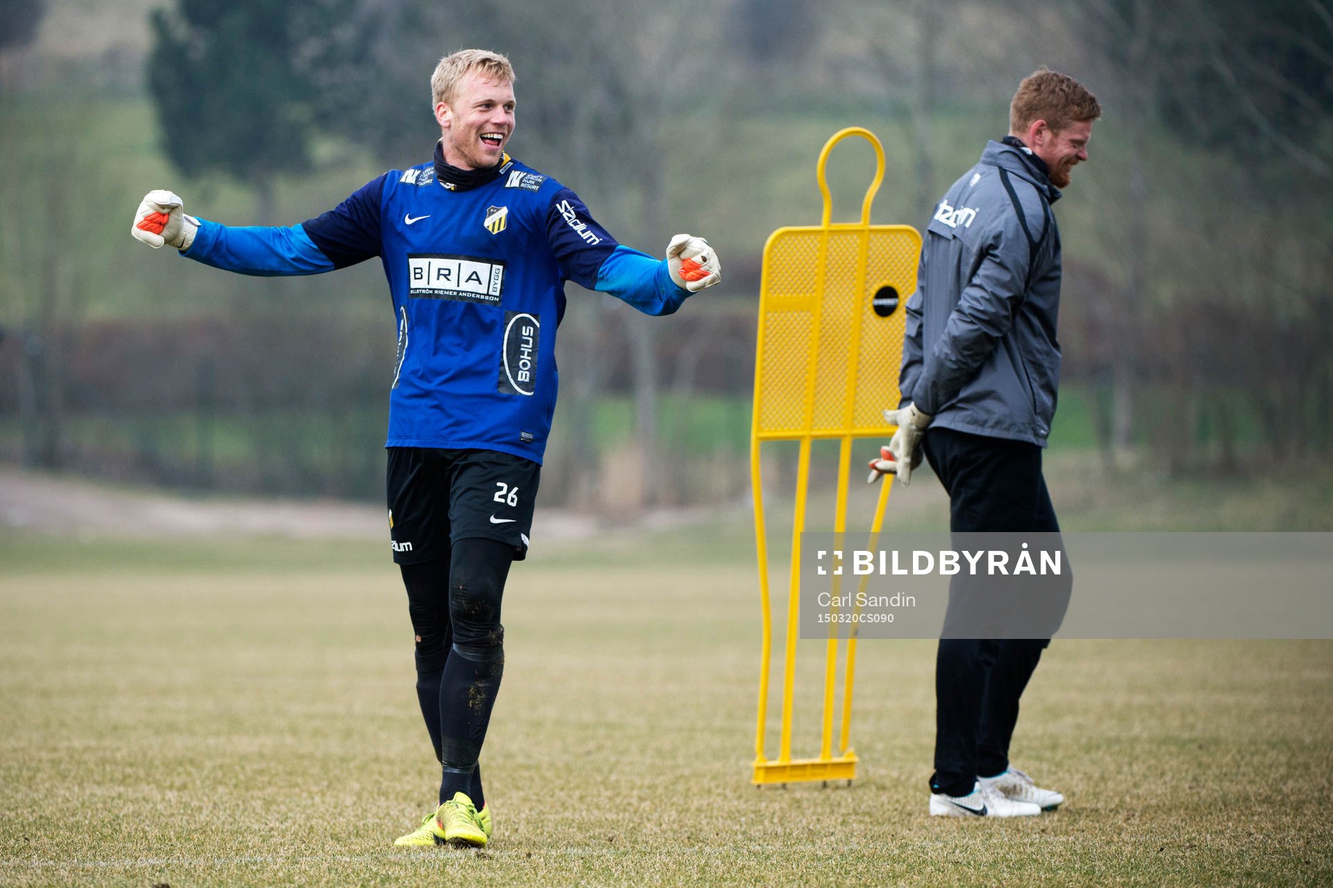 Häckens målvakt Peter Abrahamsson och målvakt
