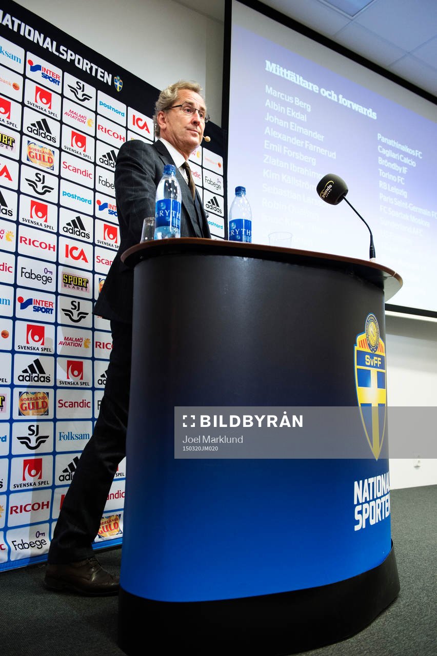 Sveriges förbundskapten Erik Hamrén