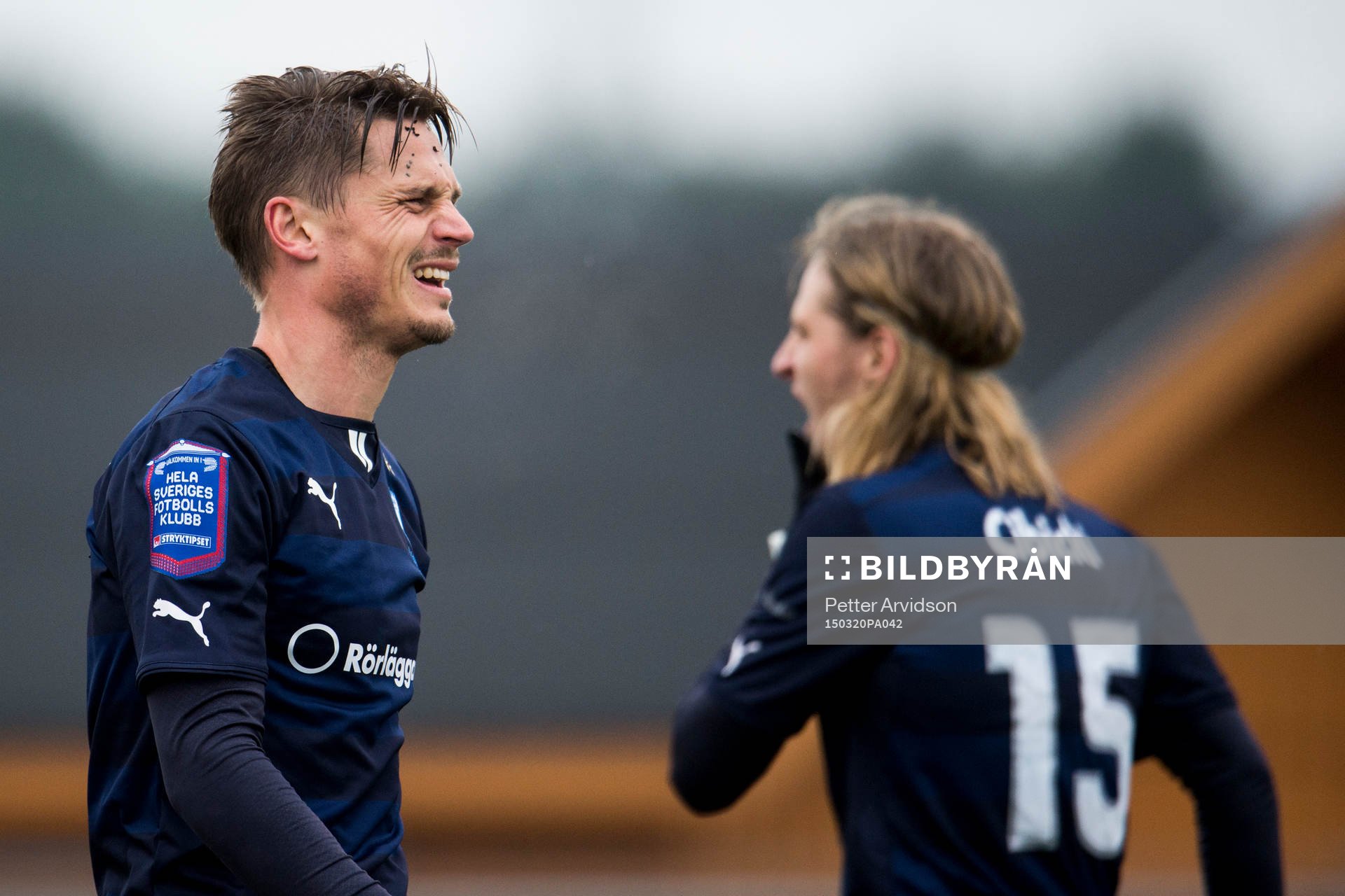Malmö FFs Markus Rosenberg grinar illa