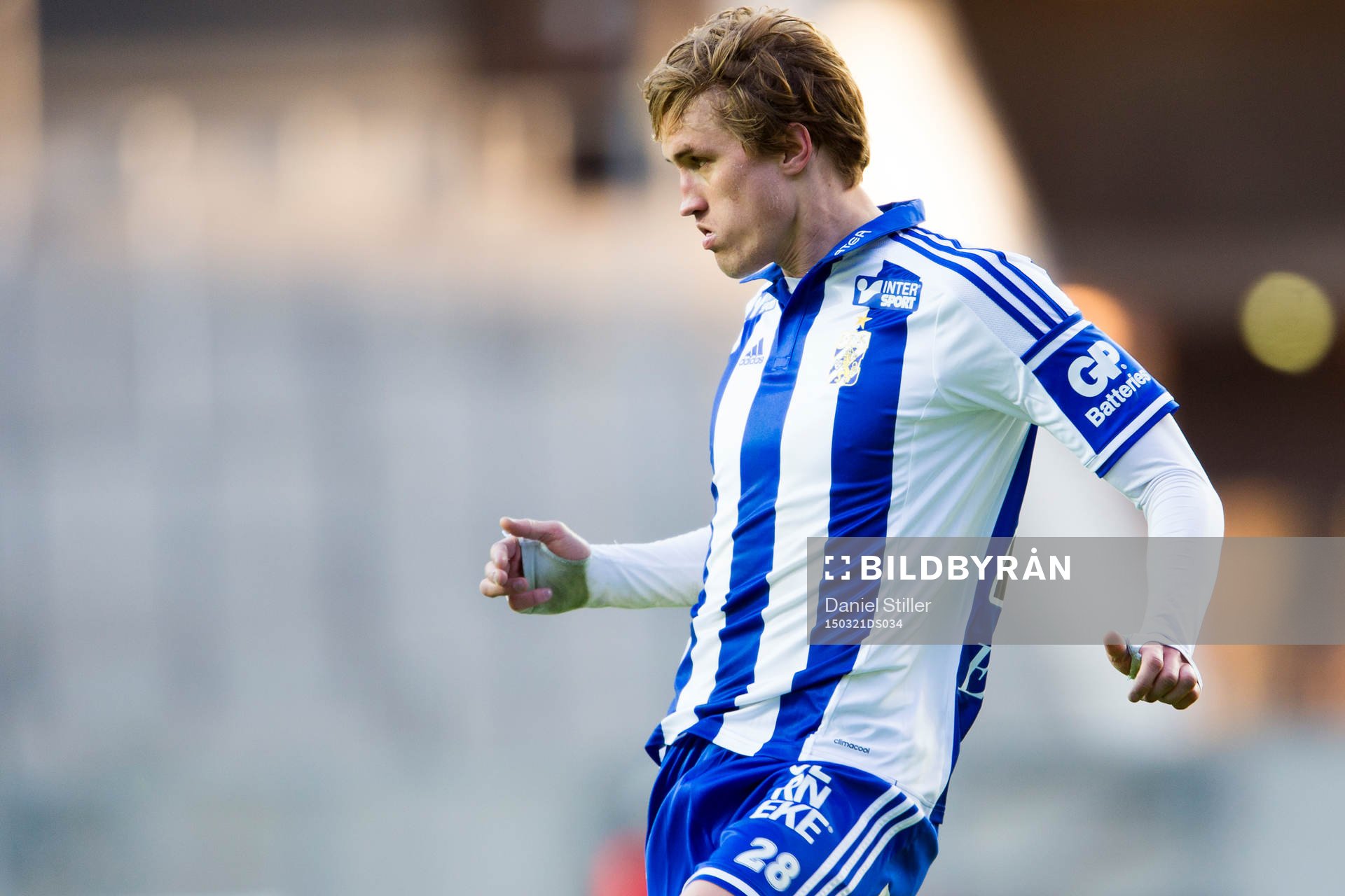 IFK Göteborgs Thomas Rogne under semifinalen i Svenska Cupen mellan IFK Göteborg och Häcken den 21 mars 2015 i Göteborg.