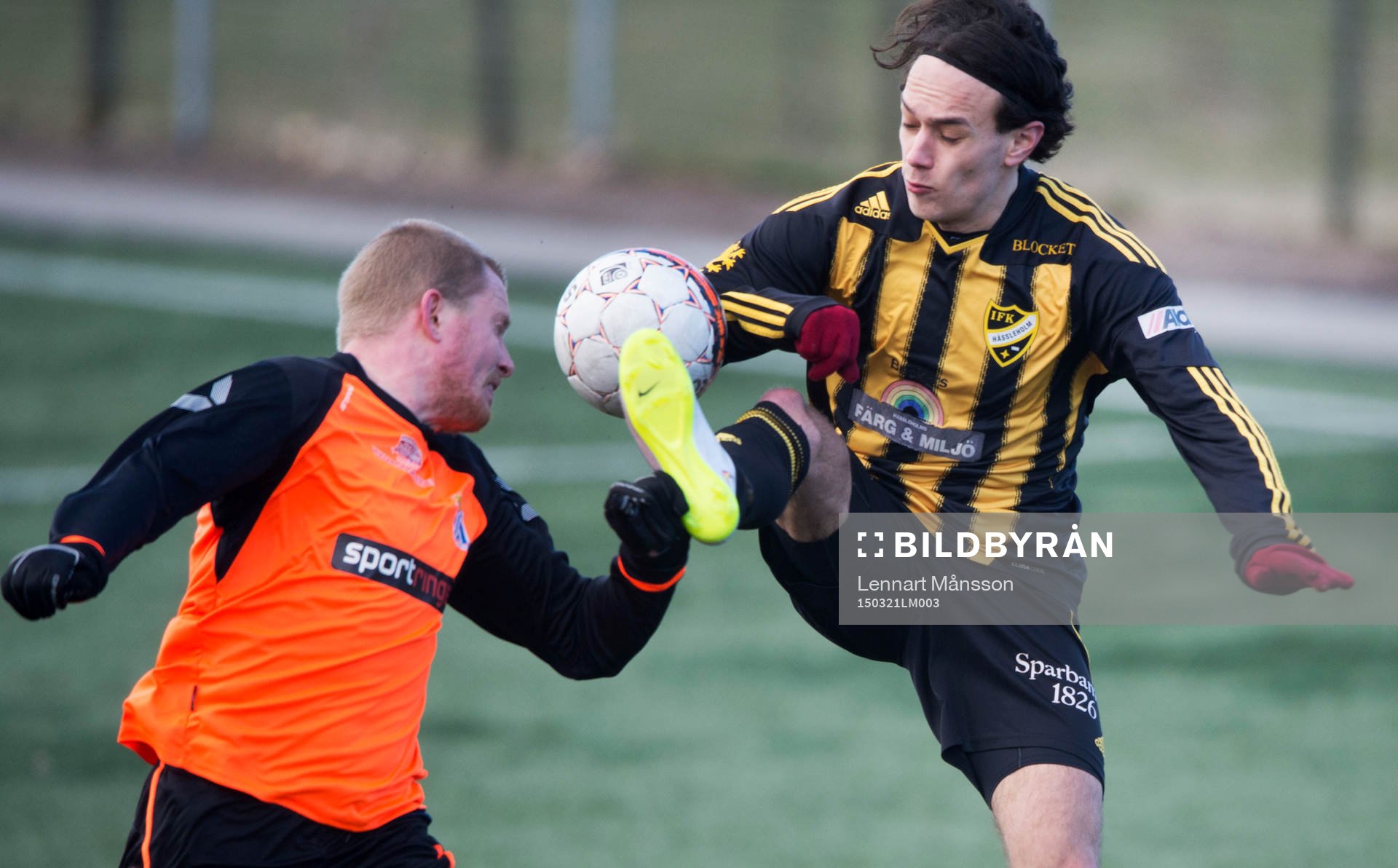 IFK Hässleholms Karim Al-Asi i träningsmatchen i fotboll